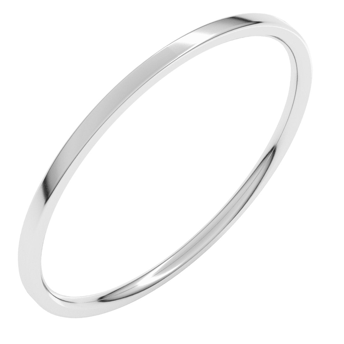 Birch — 1 mm, white gold