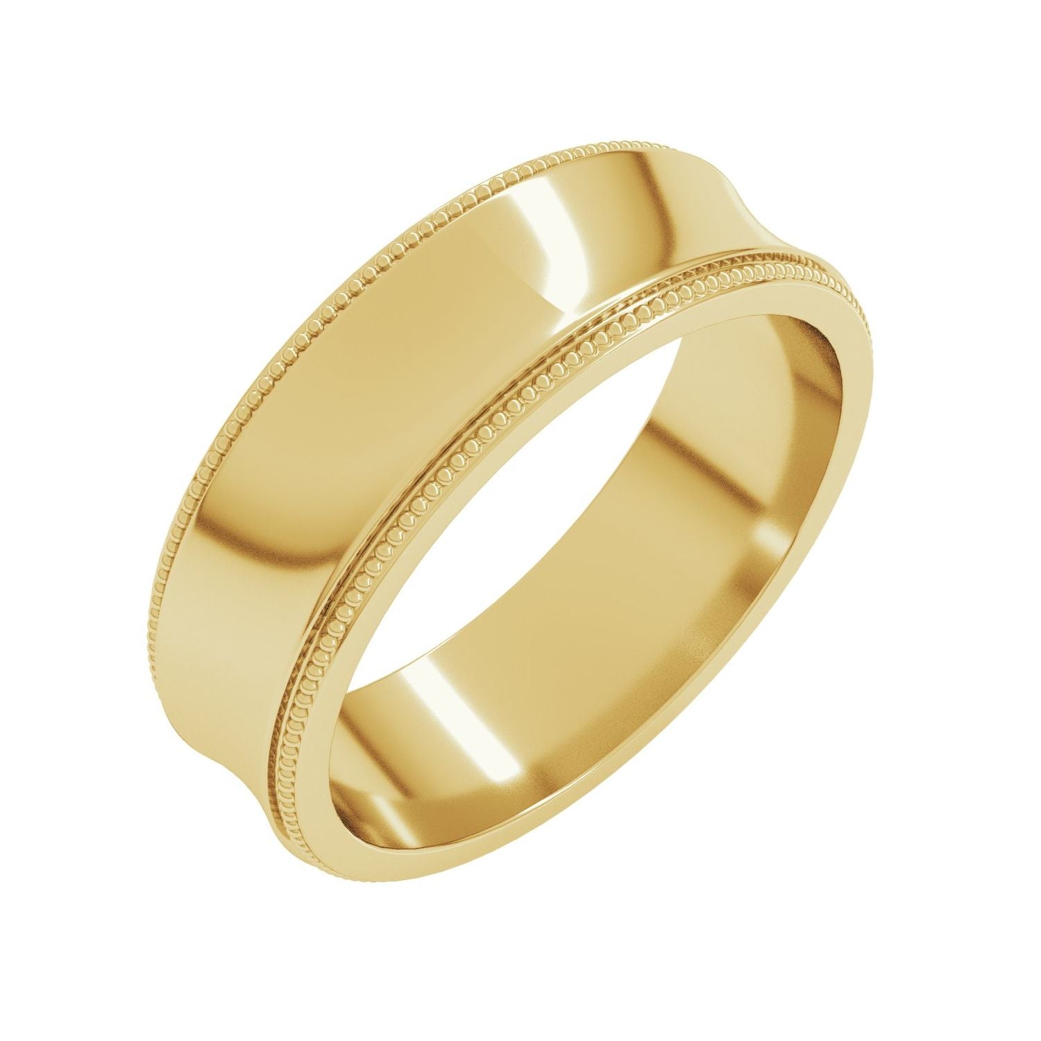 Basin — 6 mm, yellow gold