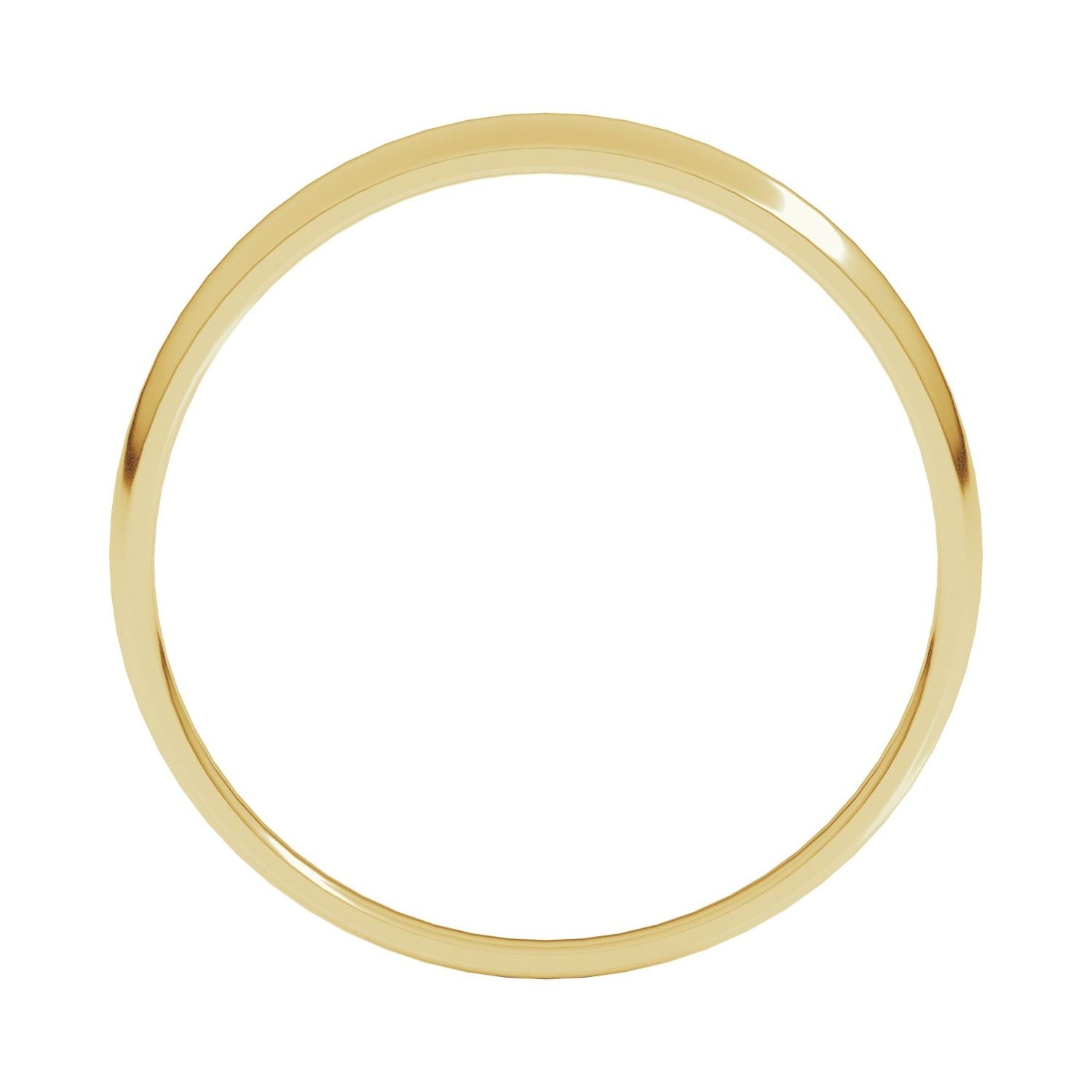 Lightweight Round Tapered Band — 2.5 mm, yellow gold