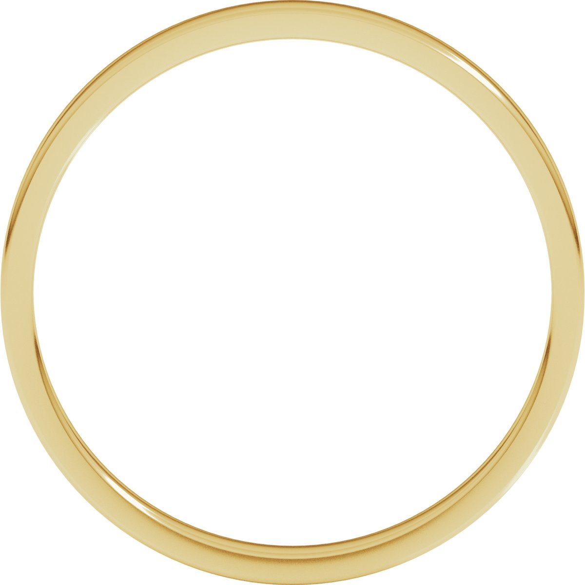Lightweight Flat Band — 2 mm, yellow gold