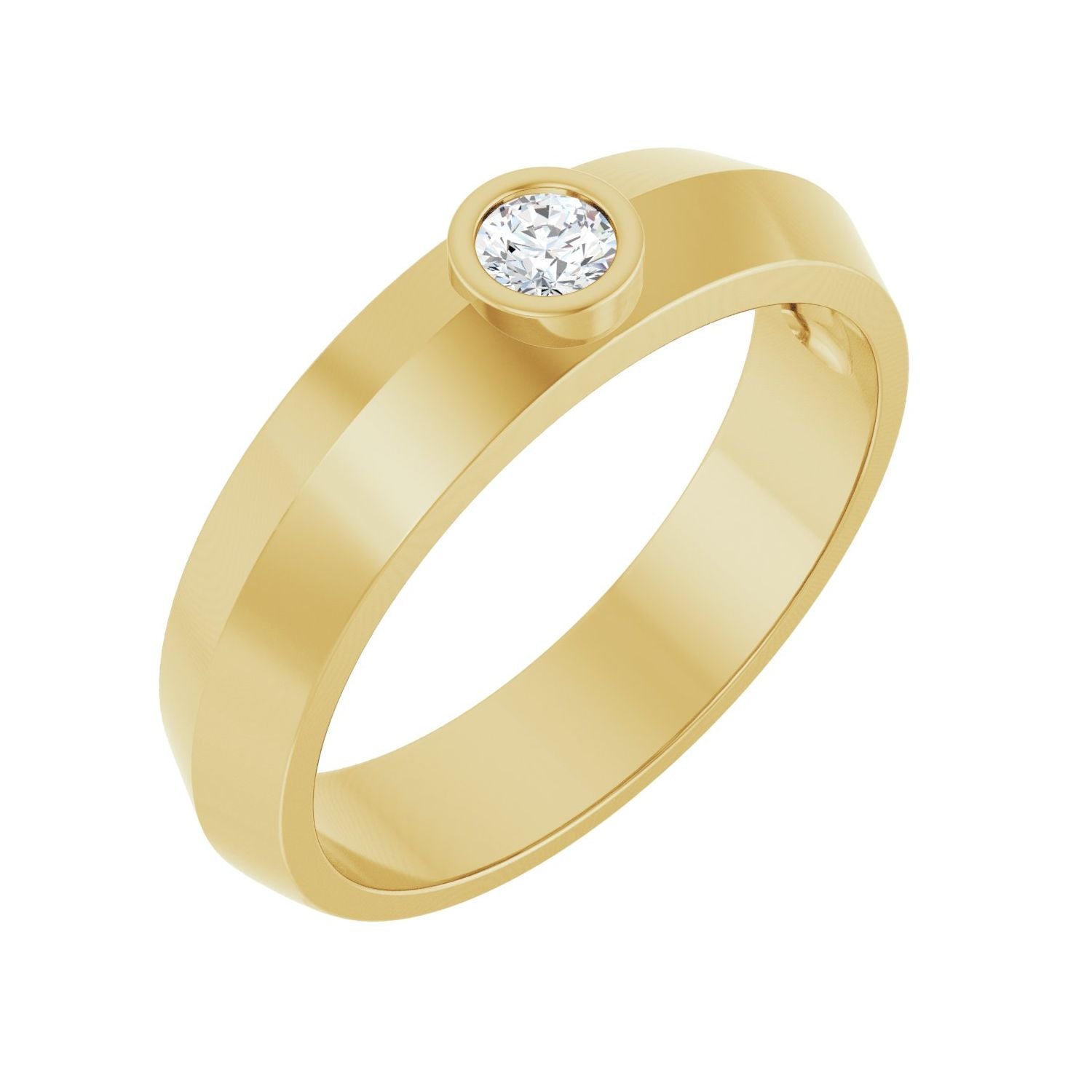 Pierce — Round · 3.4 mm · 1/6 ctw, yellow gold