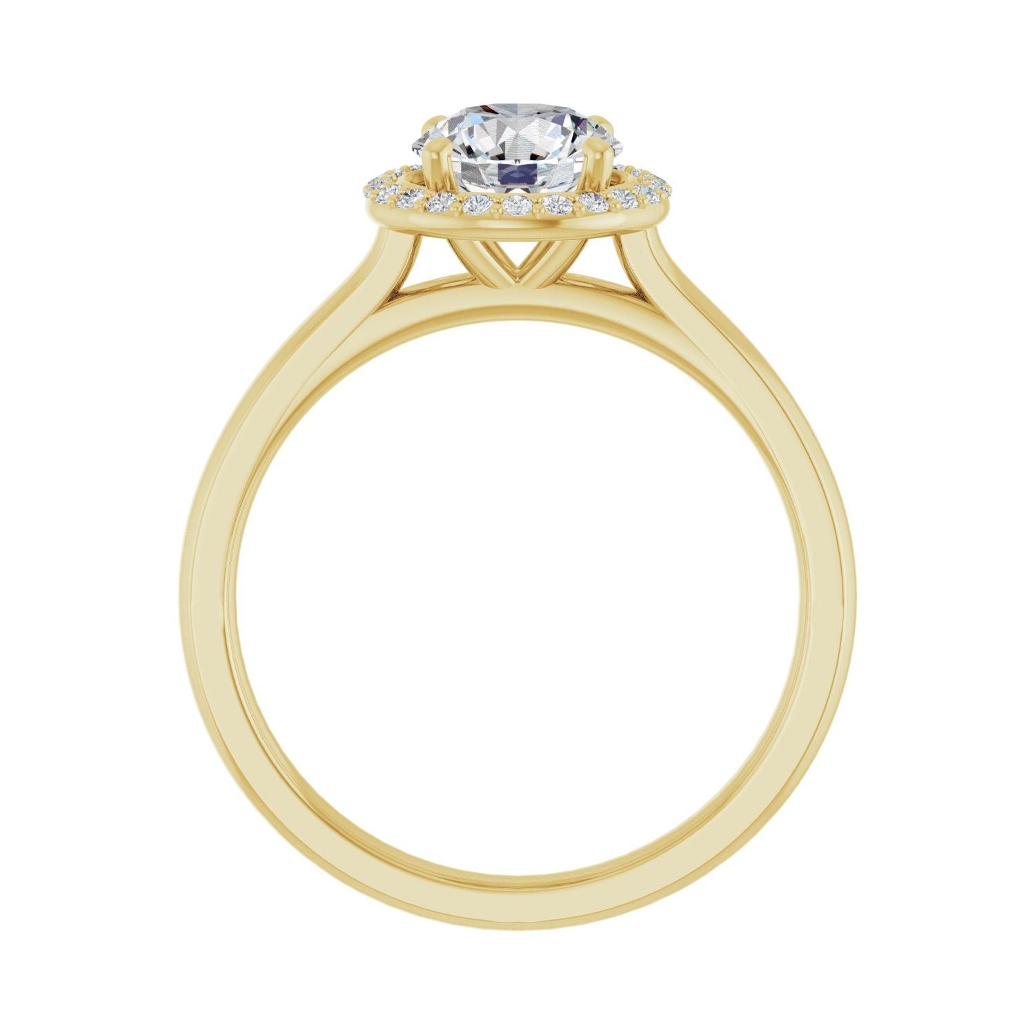 Lumi — Round center, yellow gold