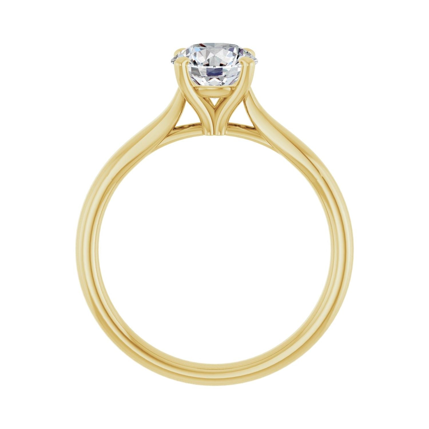 Marlowe — Round center, yellow gold