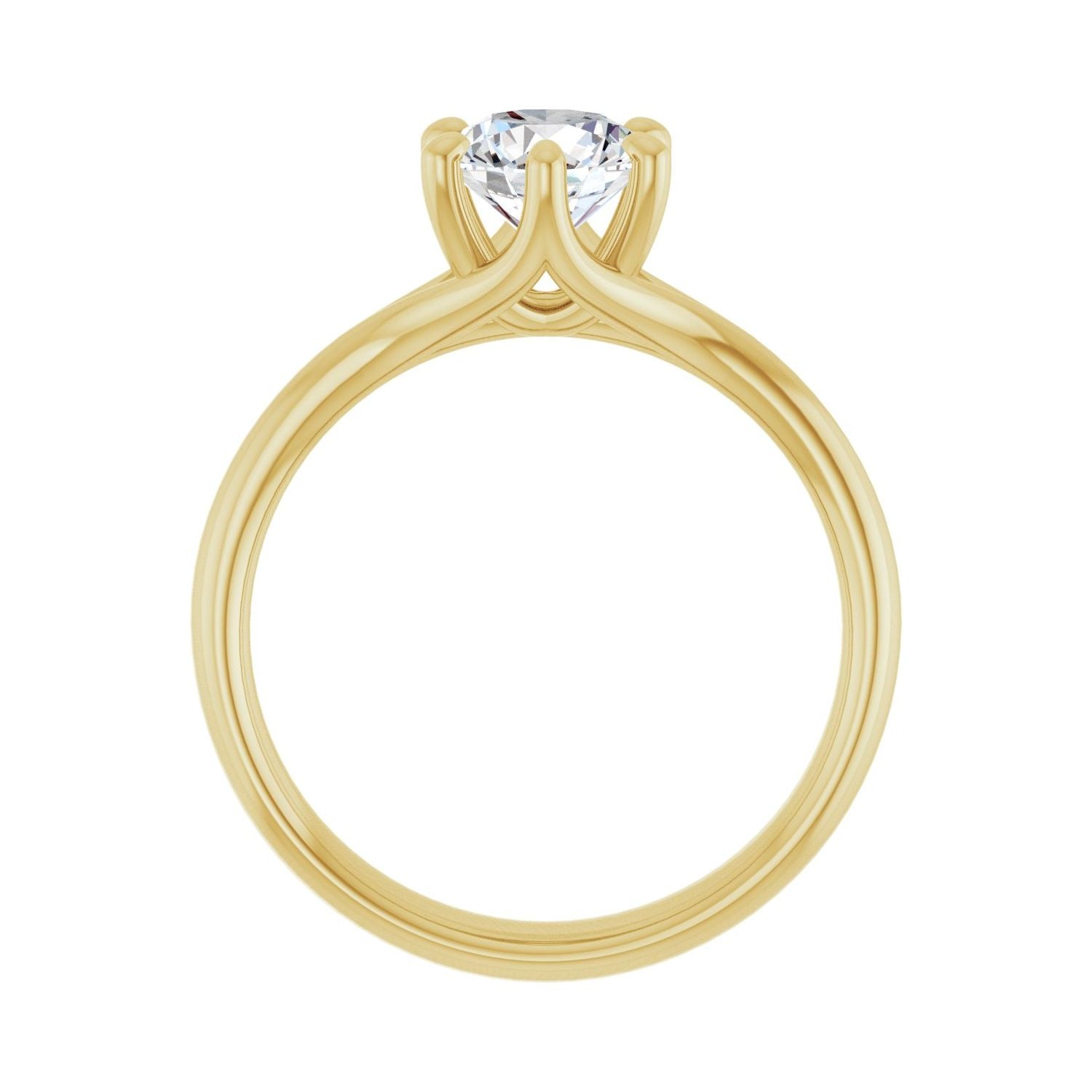 Rosalind — Round center, yellow gold