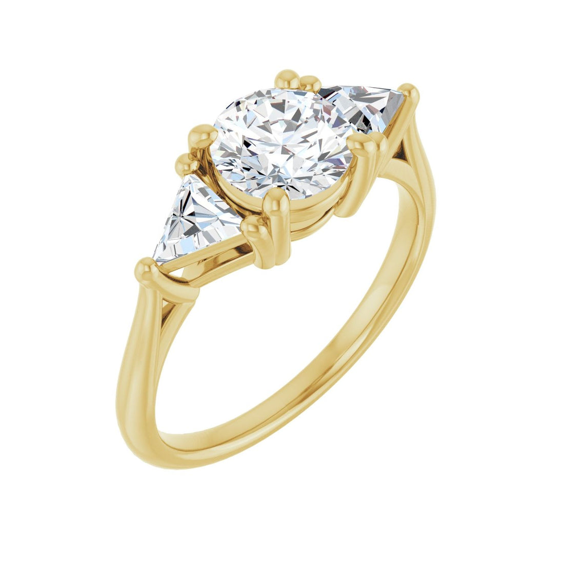 Seraphina — Round center, yellow gold