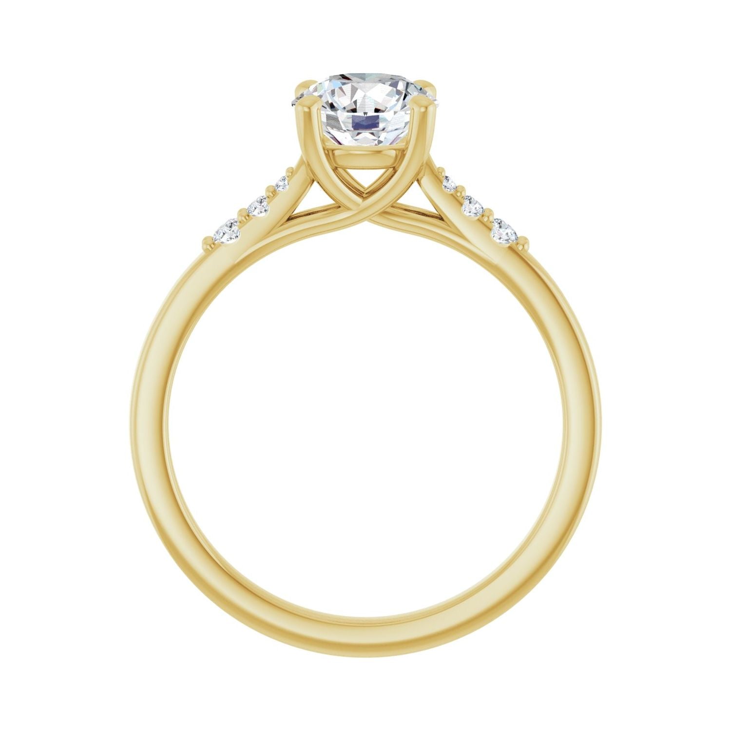 Everlasting — Round center, yellow gold