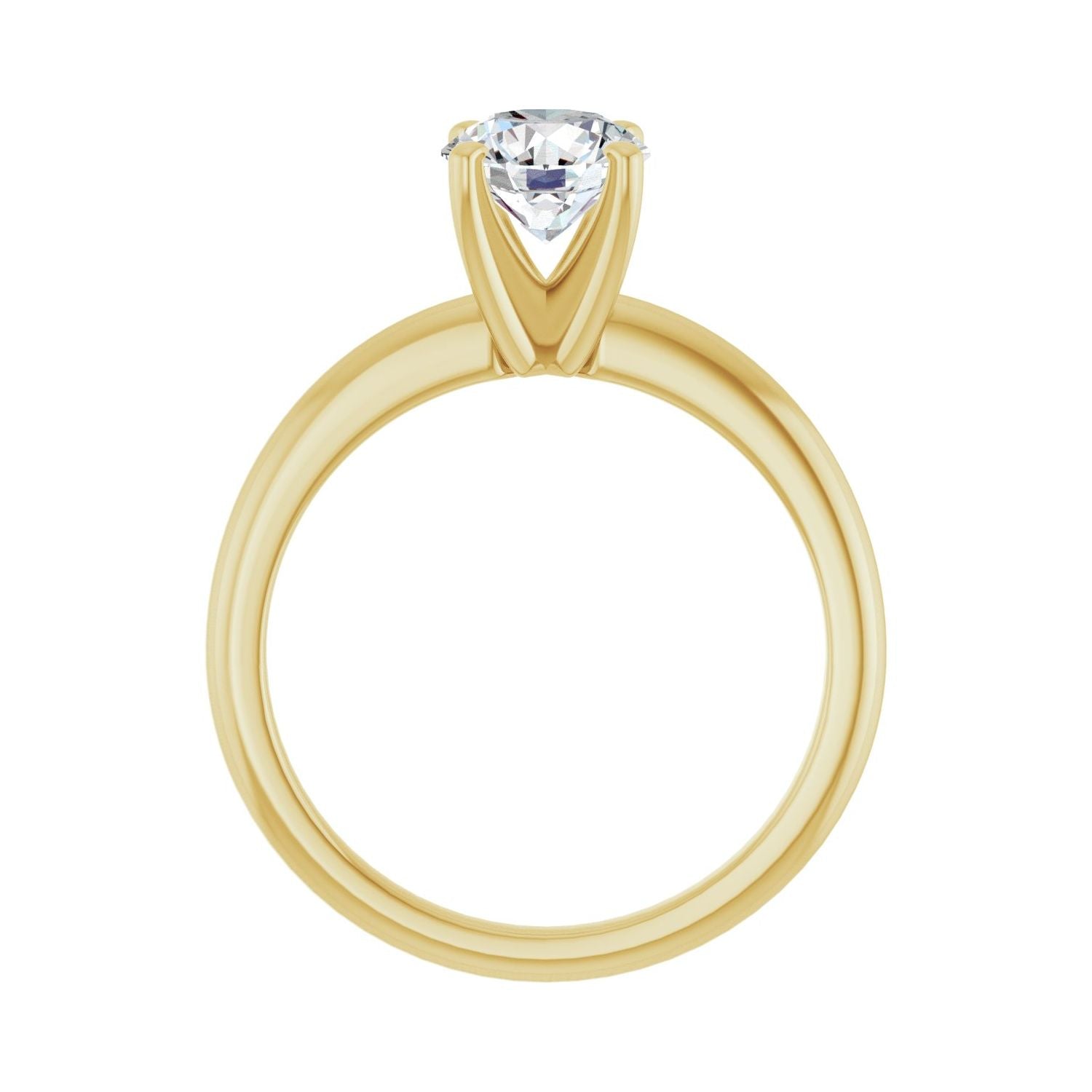 Larkin — Round center, yellow gold