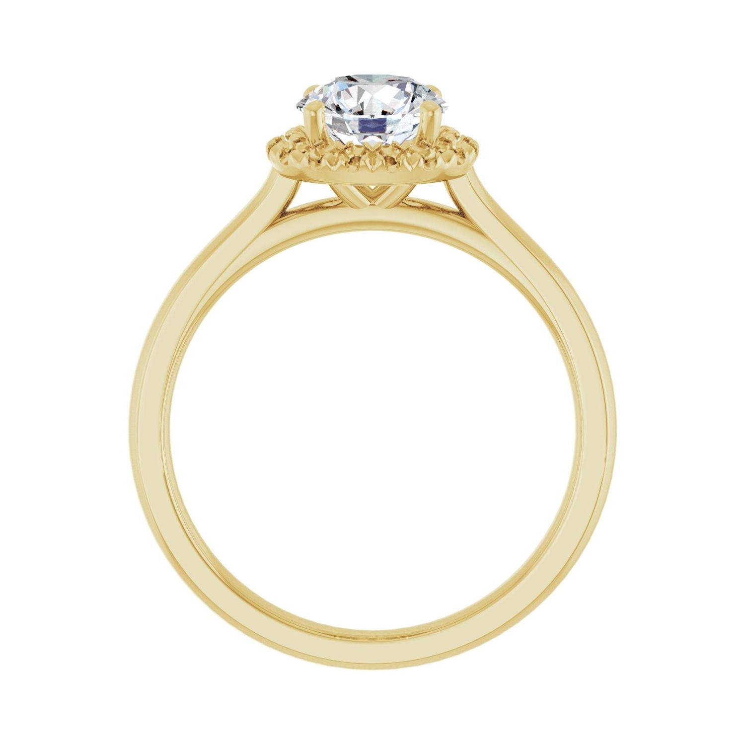 Valerie — Round center, yellow gold