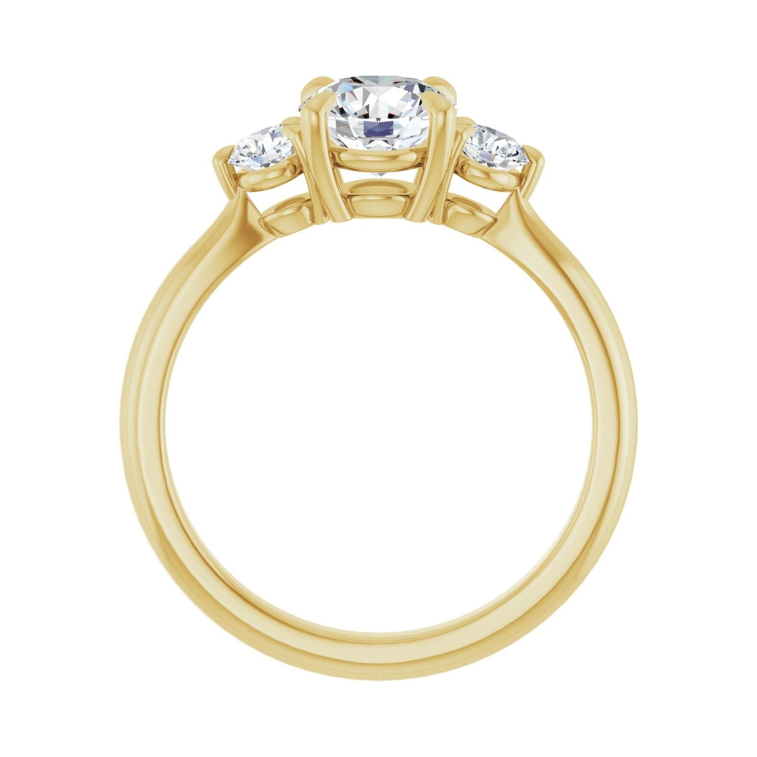 Henrietta — Round center, yellow gold