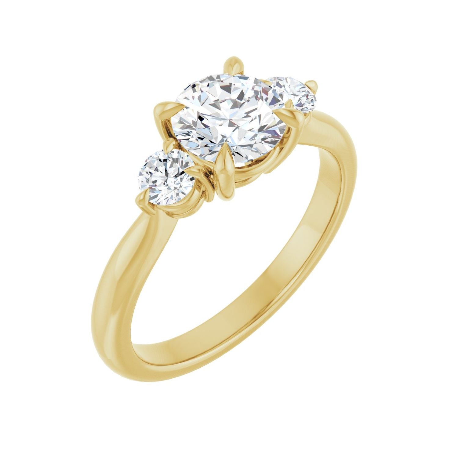 Henrietta — Round center, yellow gold