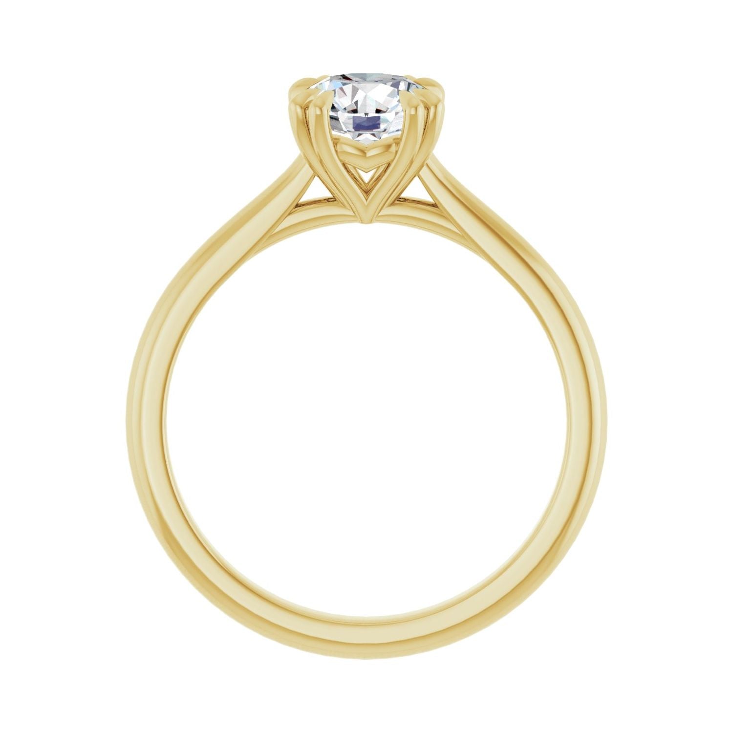Liesel — Round center, yellow gold