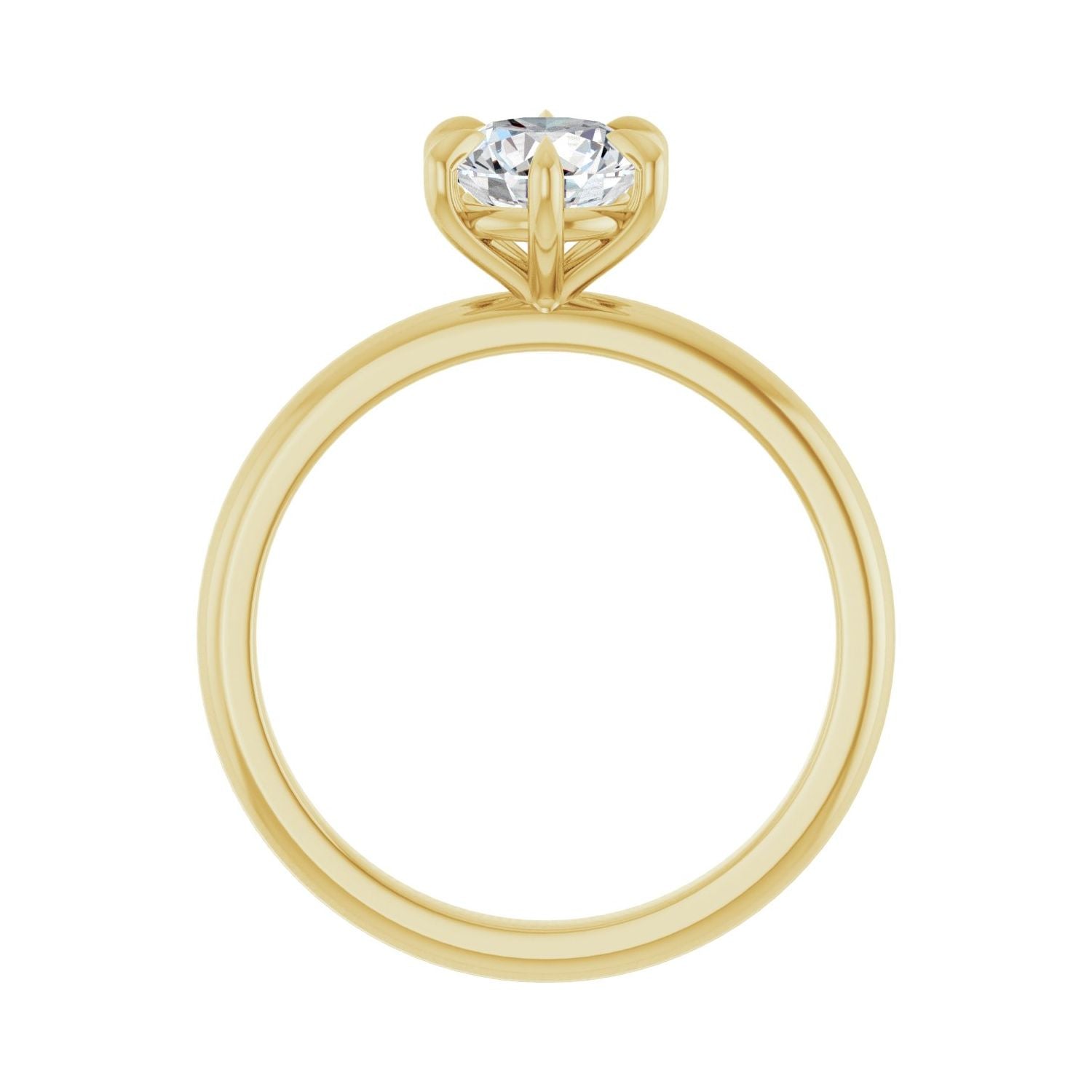 Nicolette — Round center, yellow gold