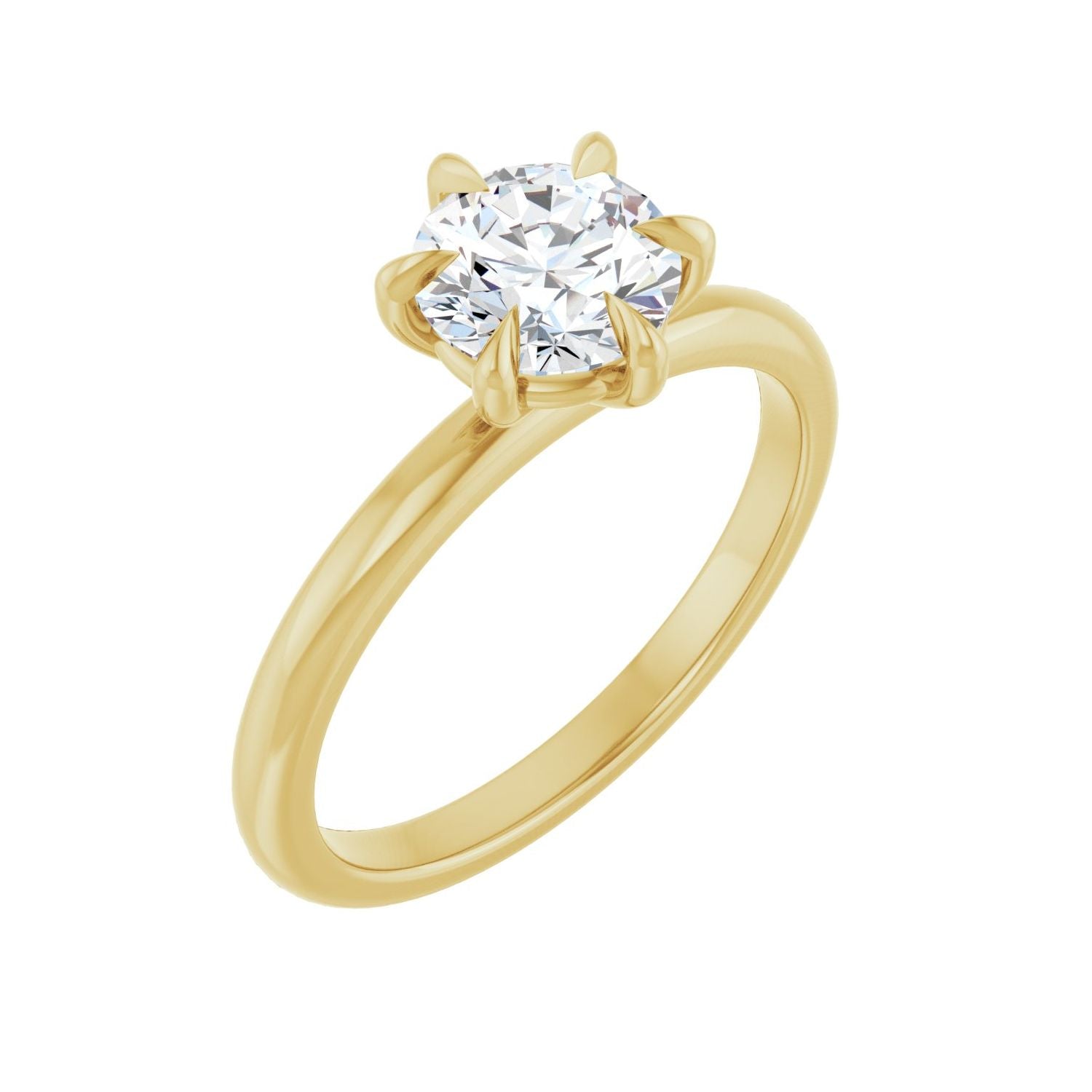 Nicolette — Round center, yellow gold