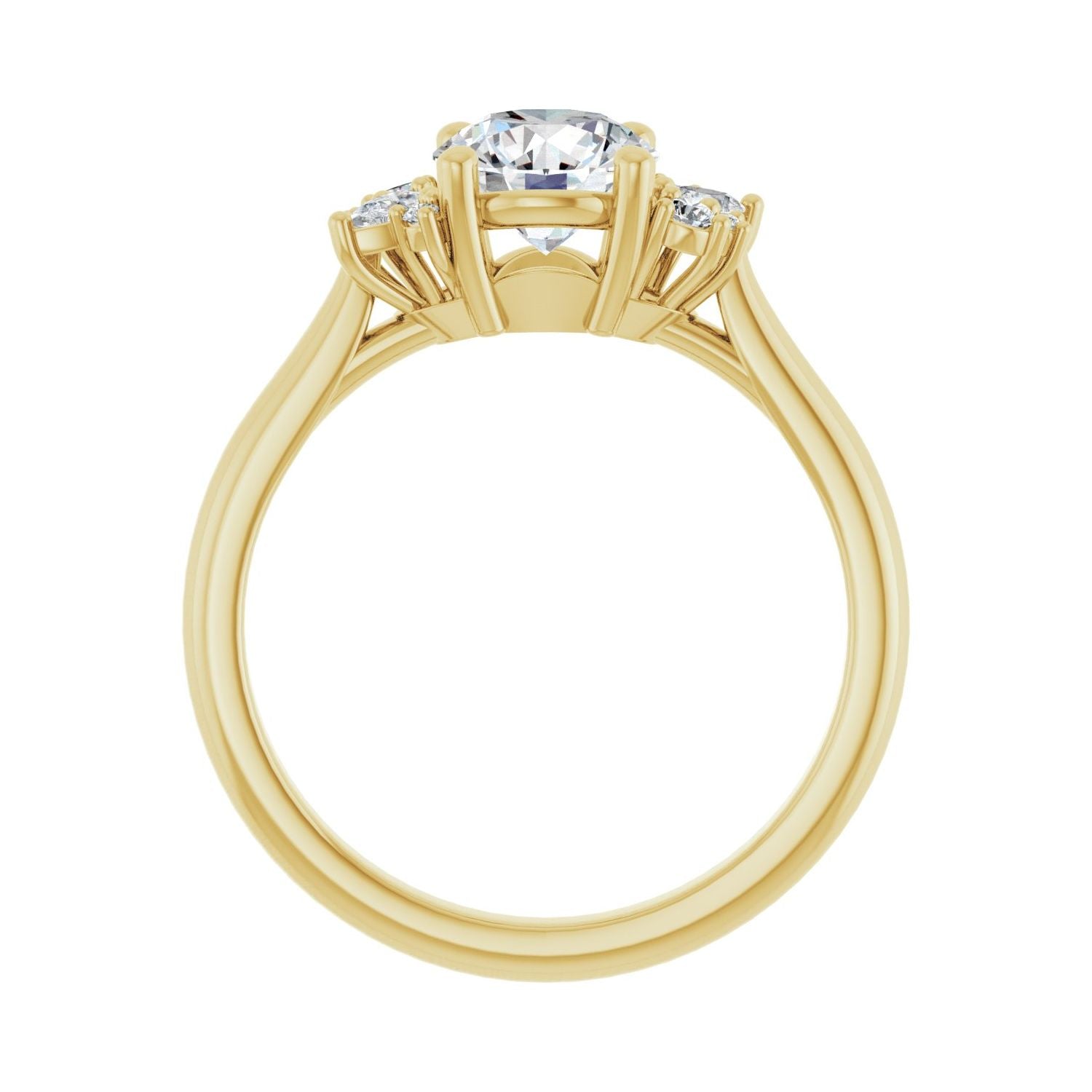 Nocturne — Round center, yellow gold