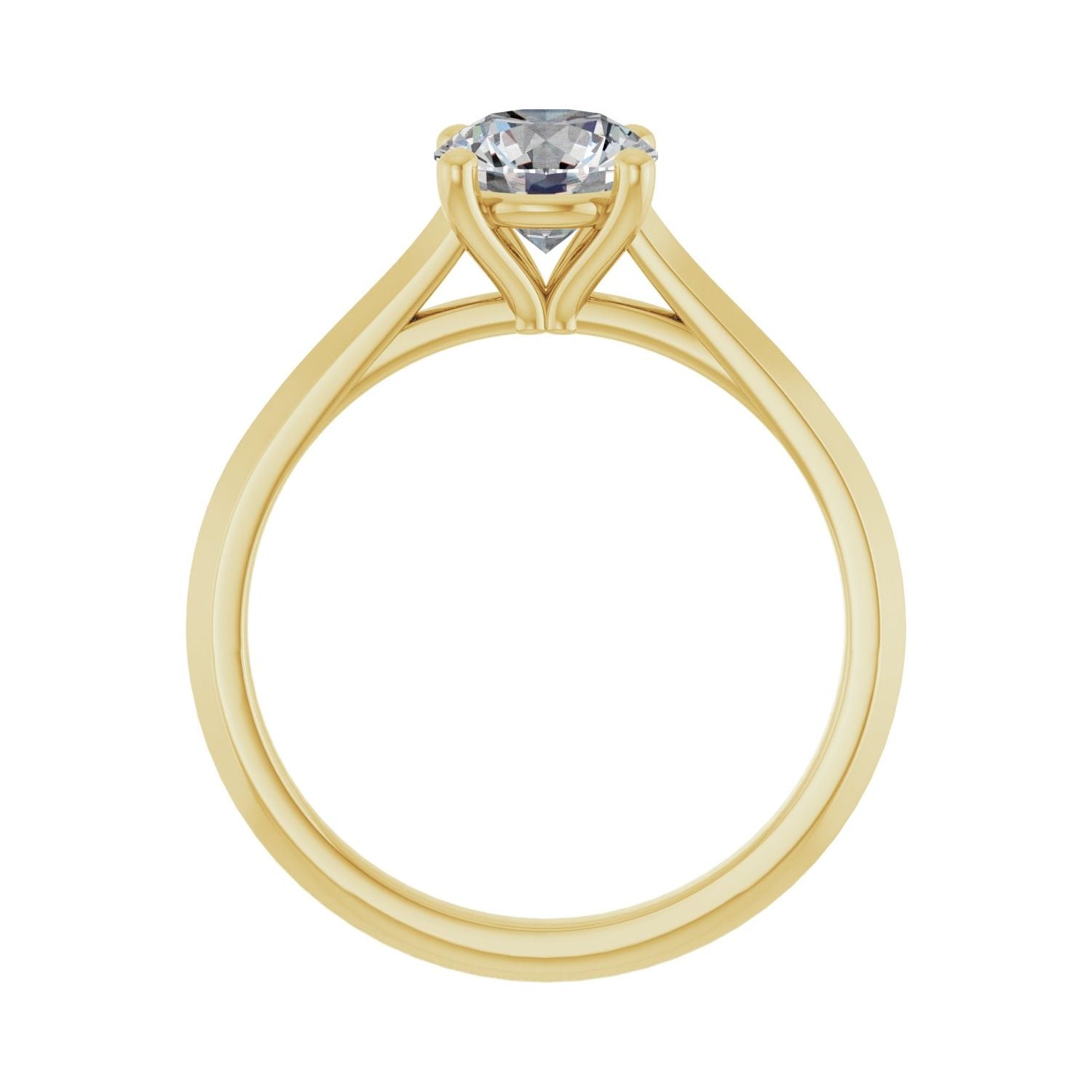 Allegra — Round center, yellow gold