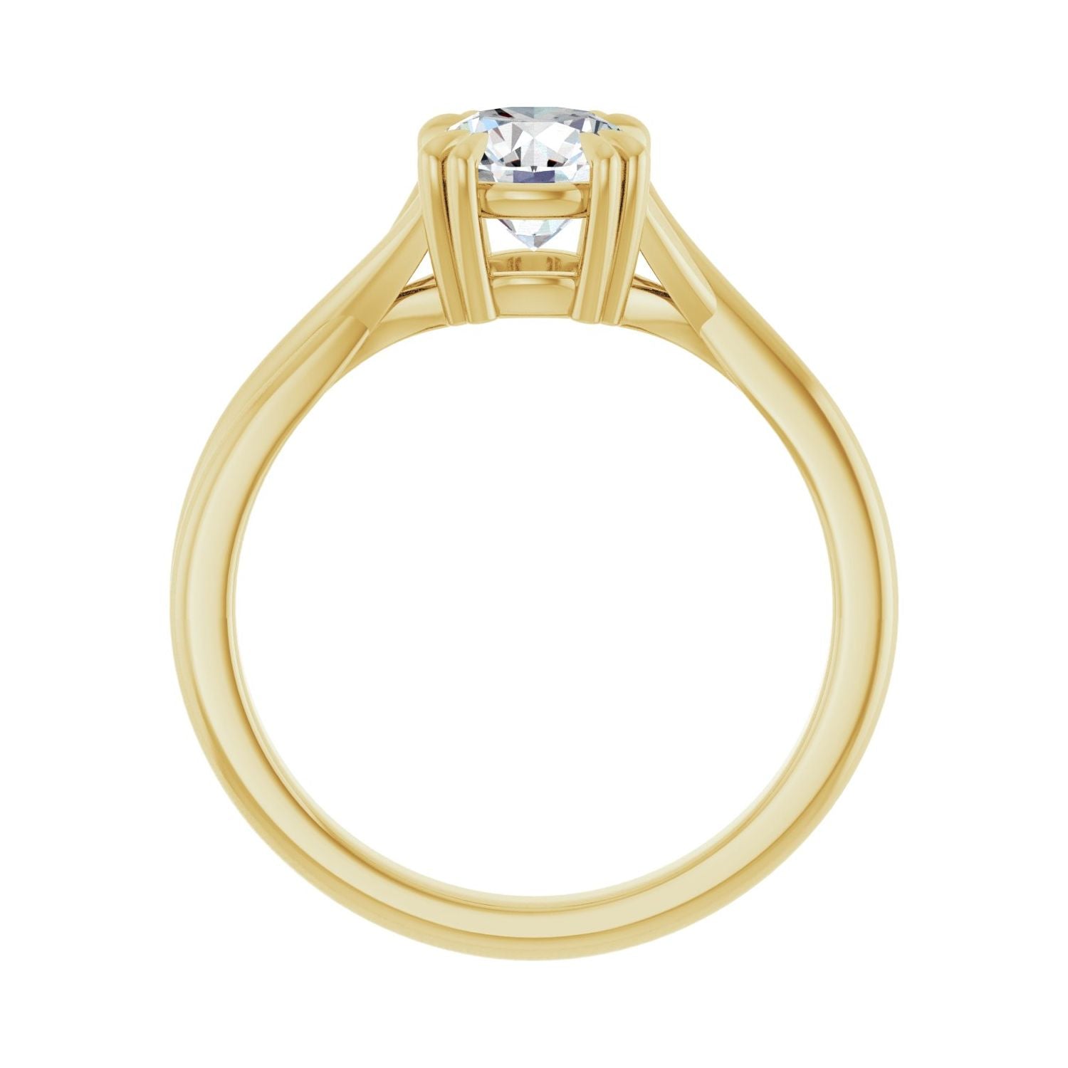 Francesca — Round center, yellow gold