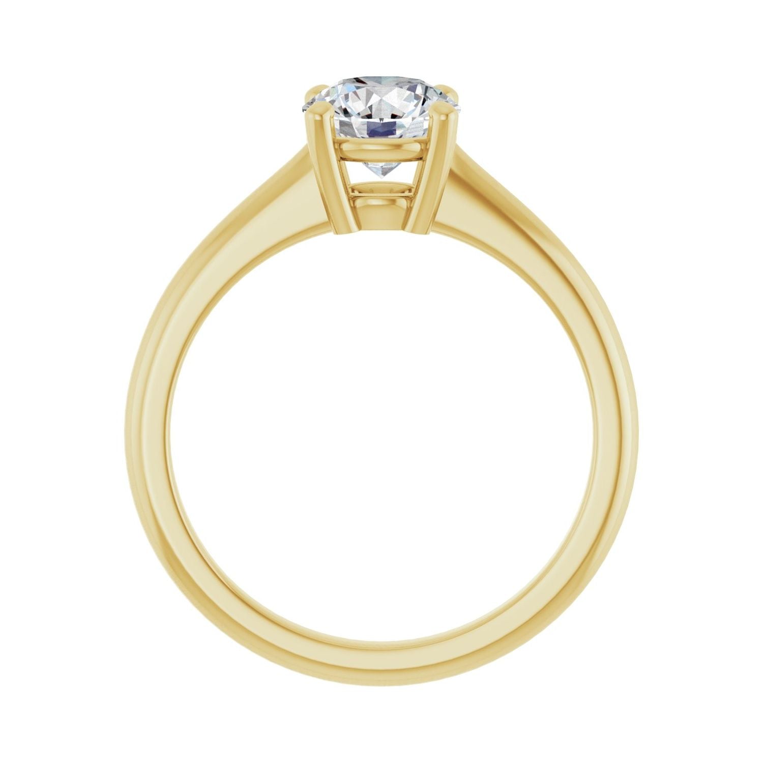 Nerine — Round center, yellow gold