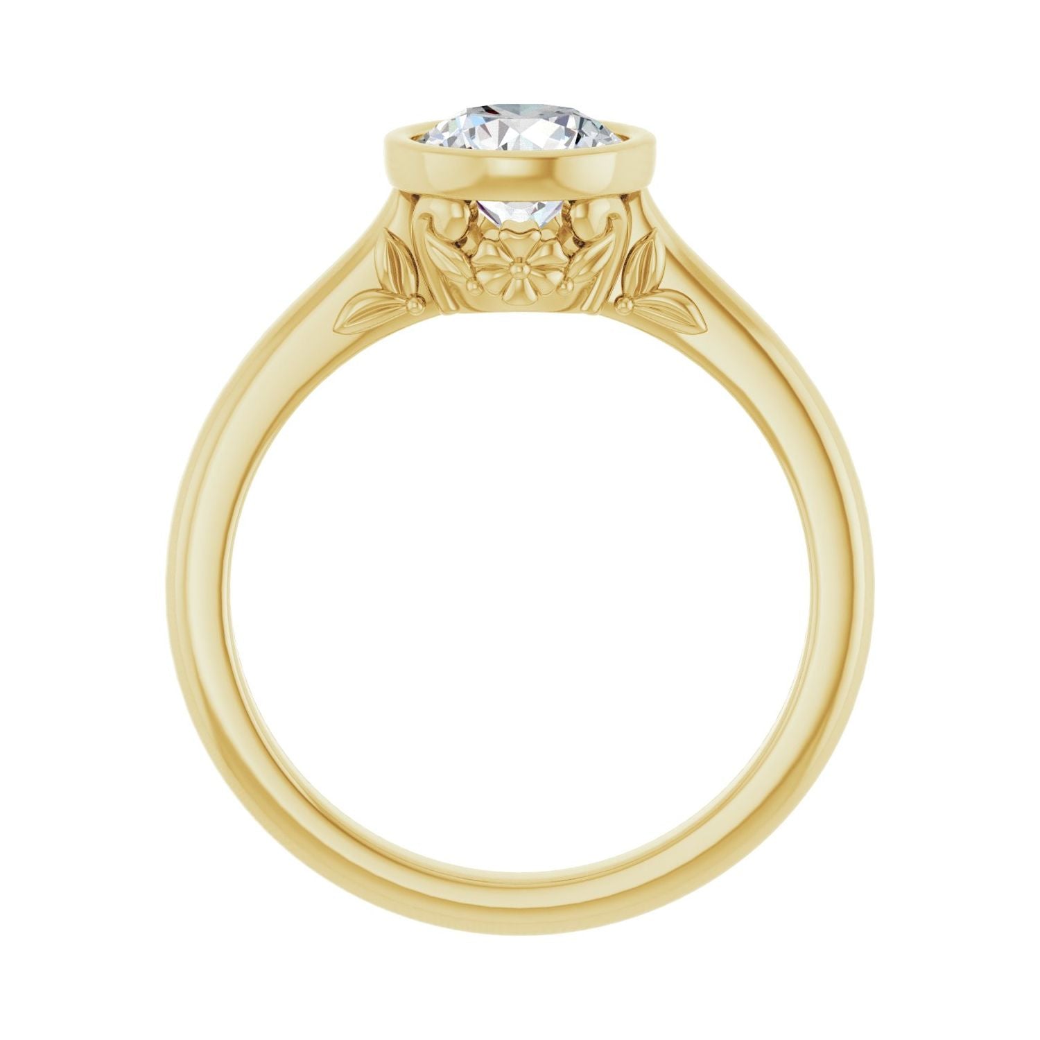 Sylvie — Round center, yellow gold