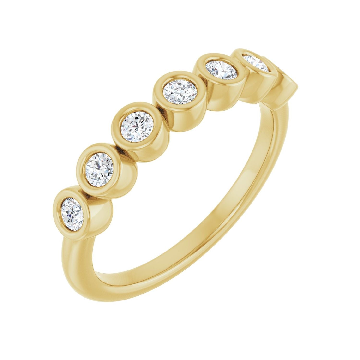 Faye — Round · 2.25 mm · 1/4 ctw, yellow gold