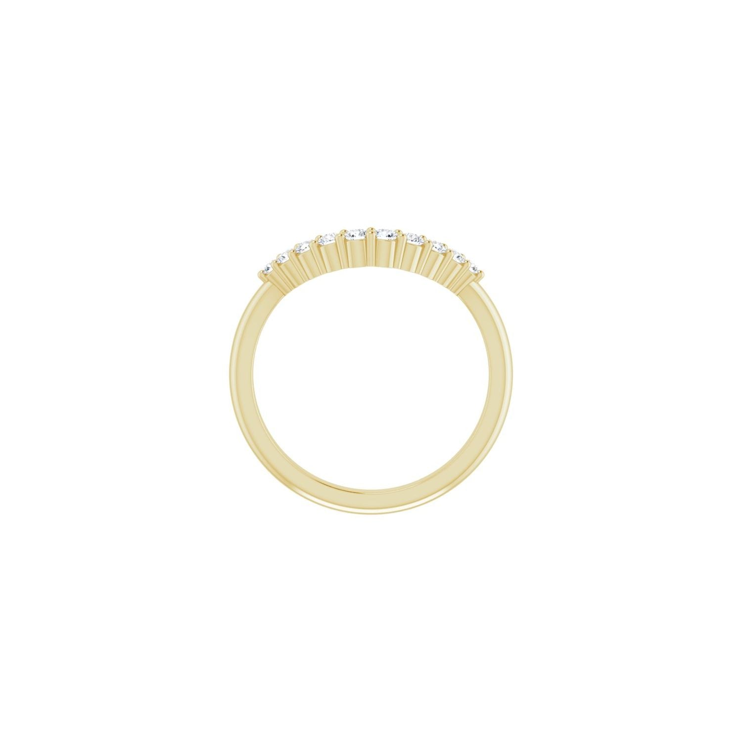 Bravura — For the round Gioia, yellow gold