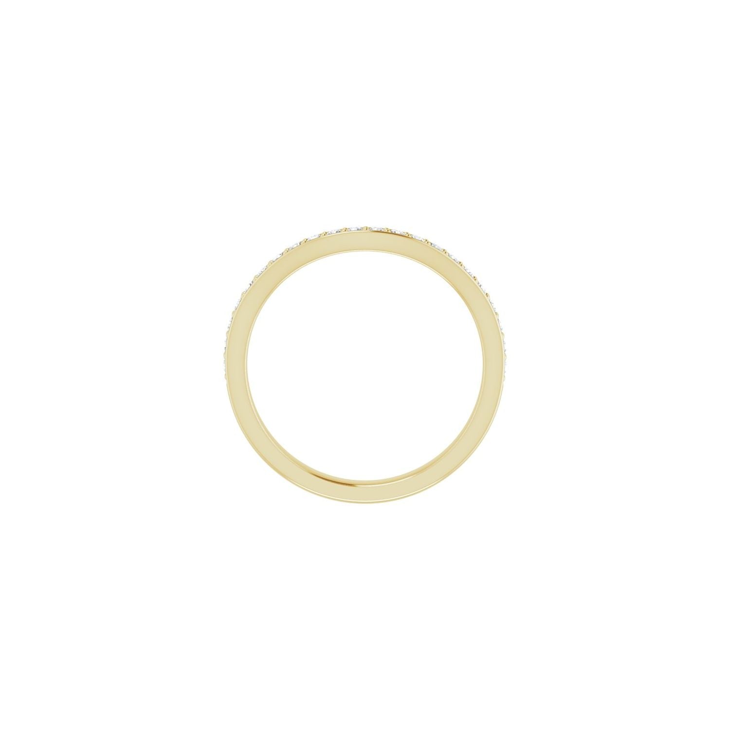 Celia — For the round ring, yellow gold