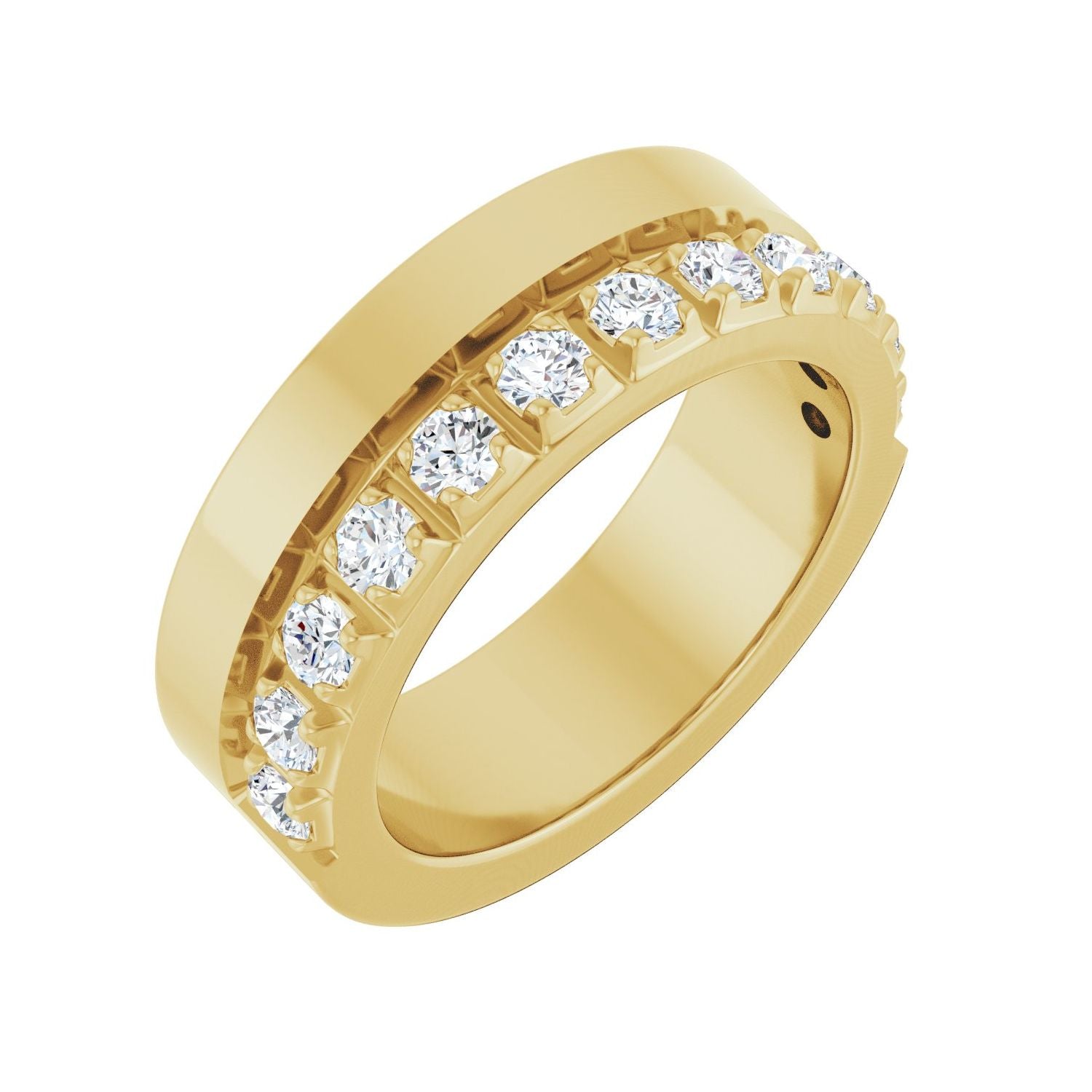 Maia — 2.5 mm · 3/4 ctw, yellow gold