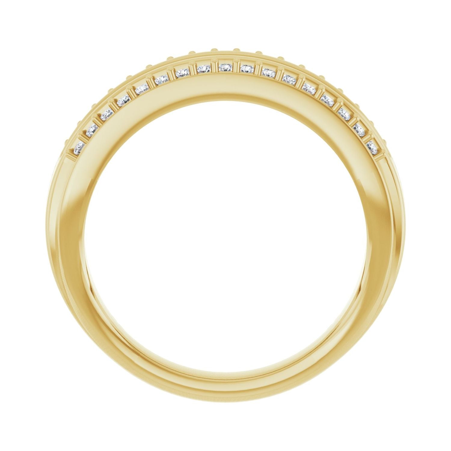Vale — 1.5 mm · 1/2 ctw, yellow gold