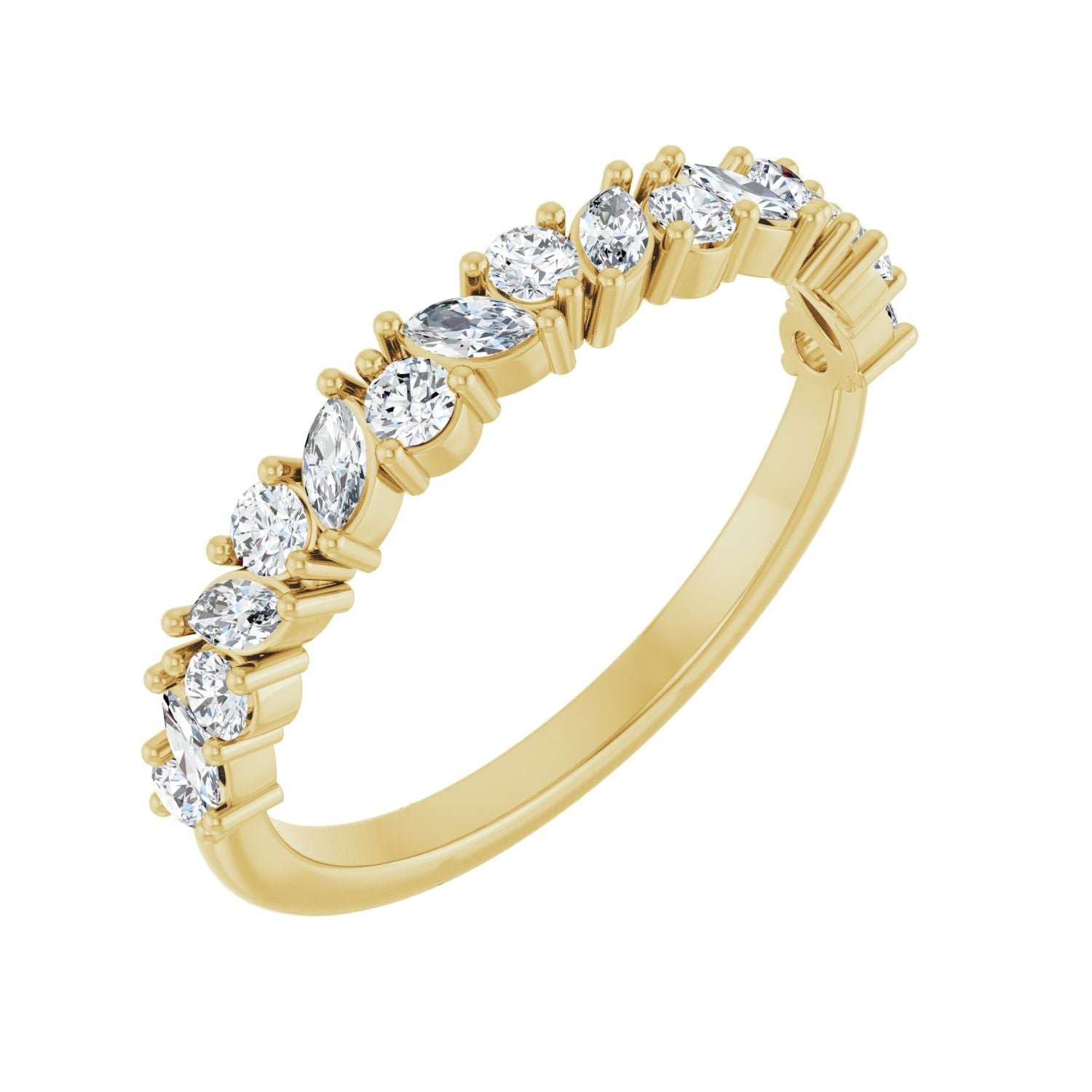 Petra — Round · 3 x 1.5 mm, yellow gold