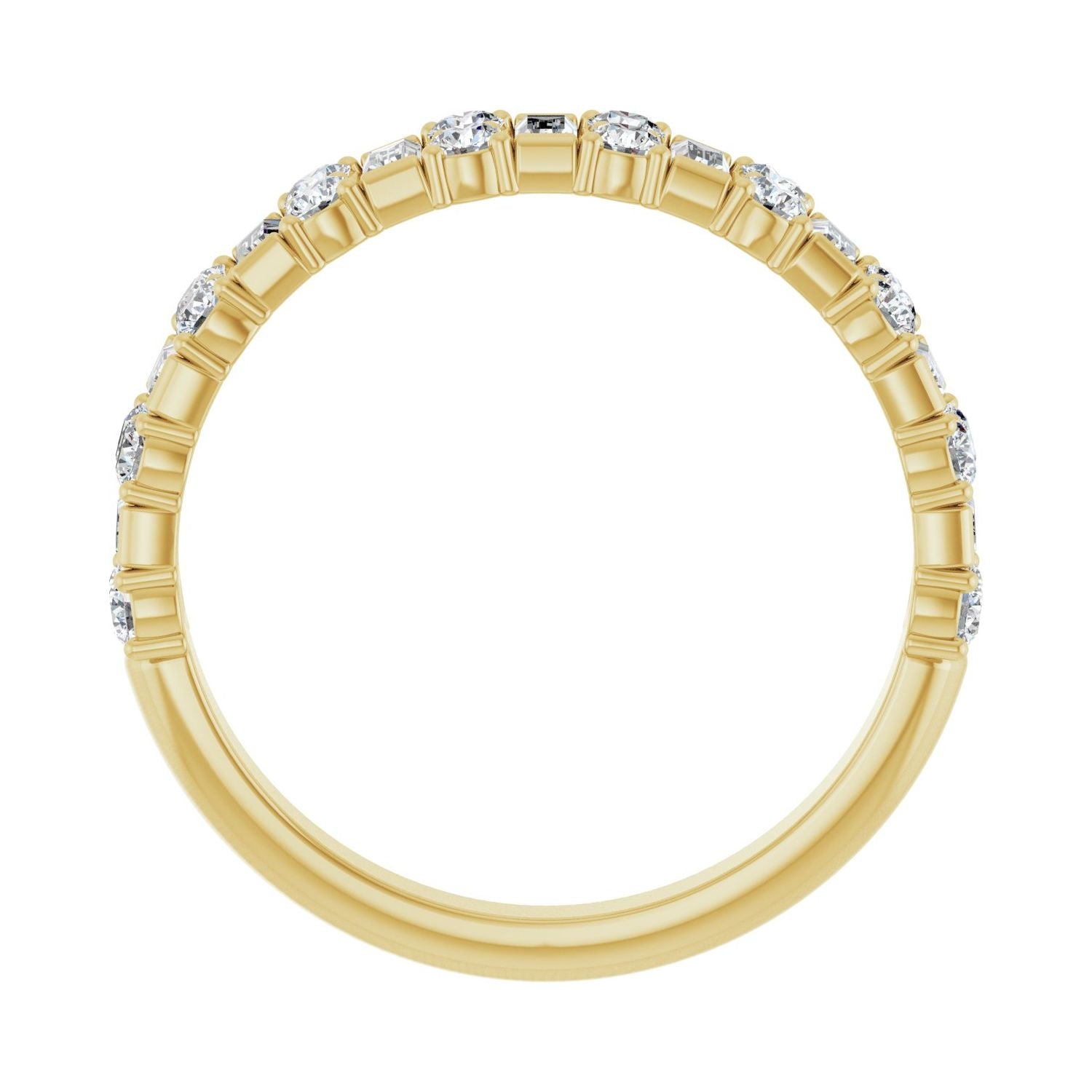 Odile — 3 x 1.5 mm, yellow gold