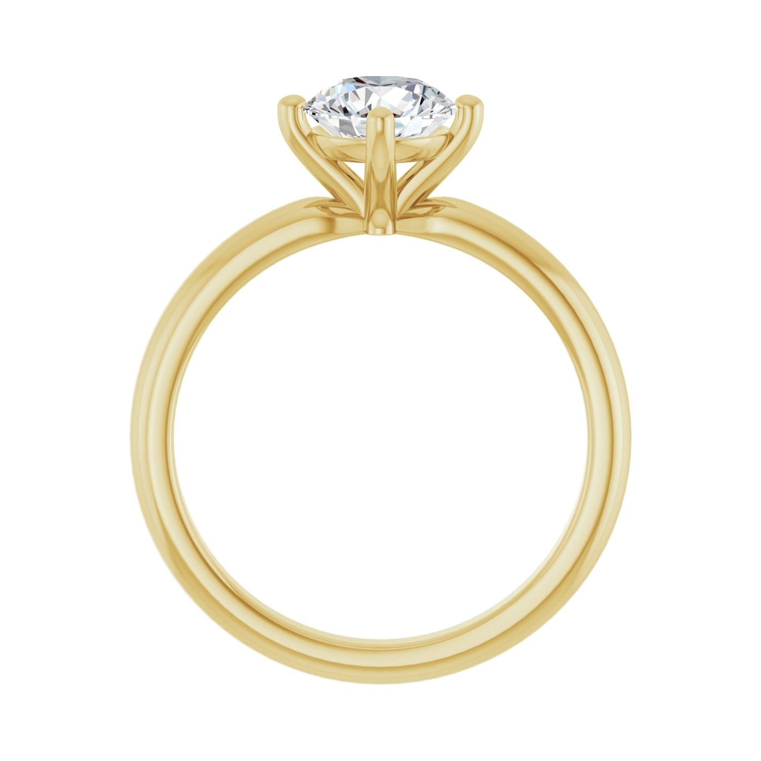 Allegria — Round center, yellow gold