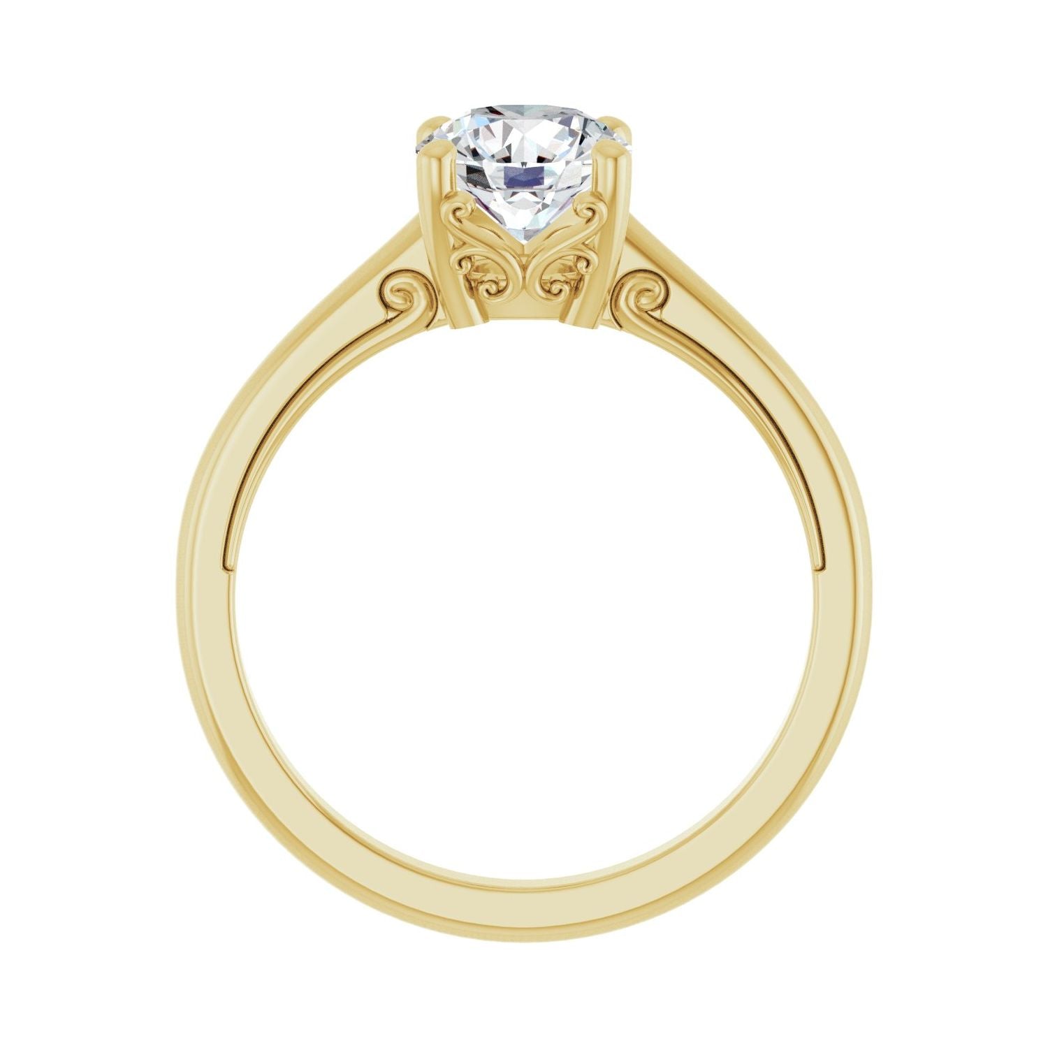 Zermatt — Round center, yellow gold