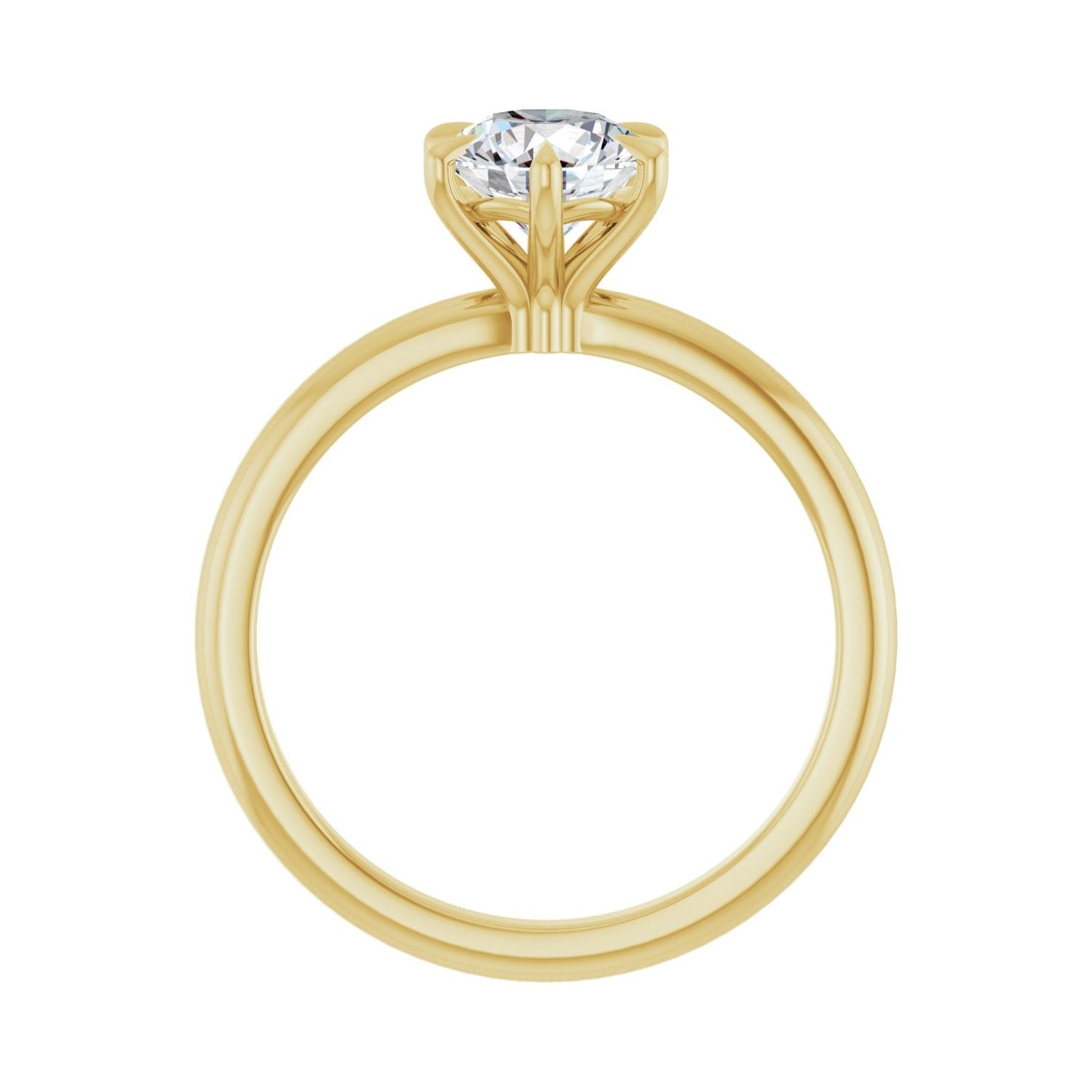 Sunlight — Round center, yellow gold