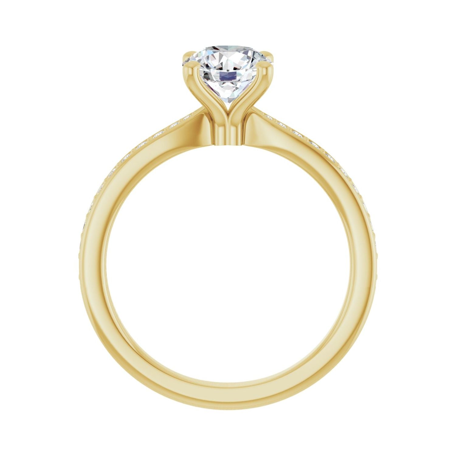 Armonia — Round center, yellow gold