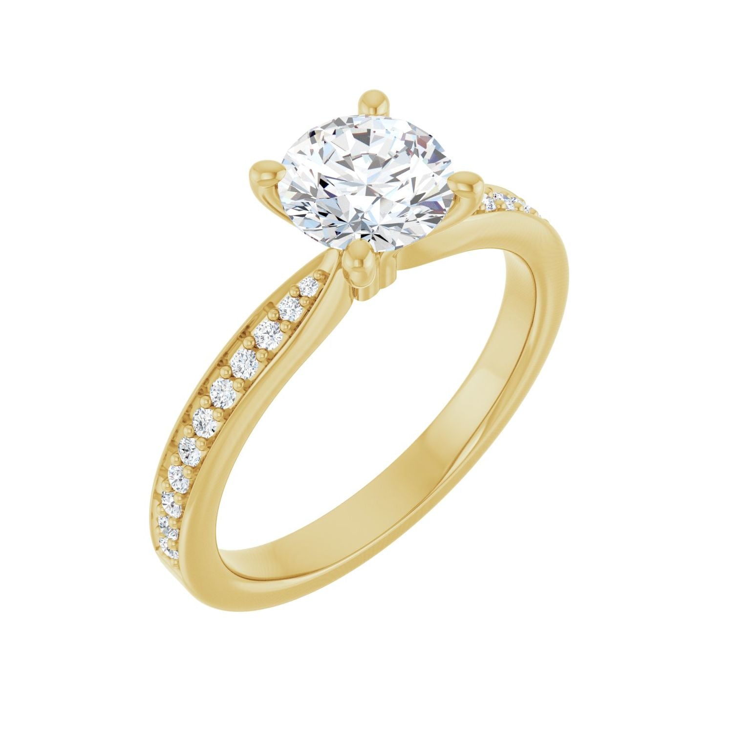Armonia — Round center, yellow gold