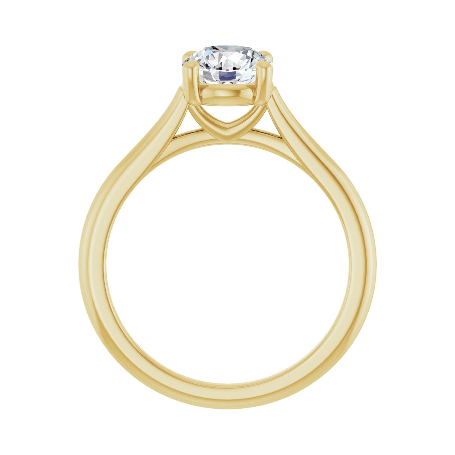 Fortuna — Round center, yellow gold