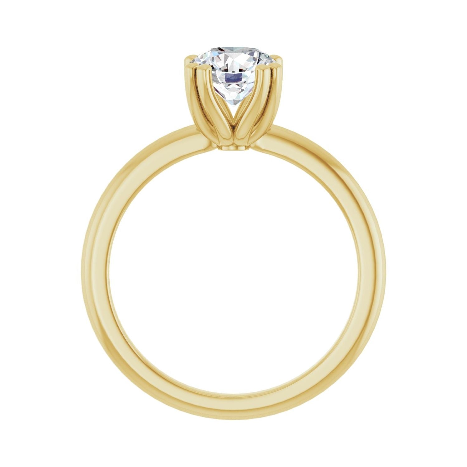 Lugano — Round center, yellow gold