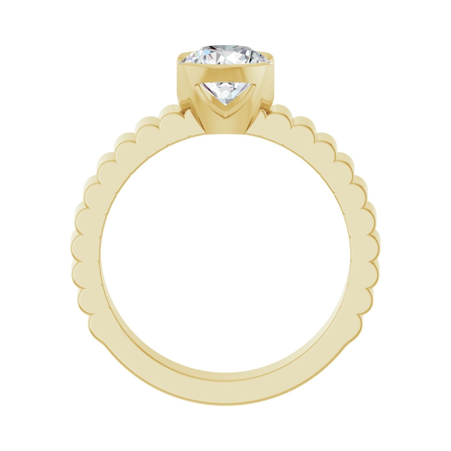 Loyal — Round center, yellow gold