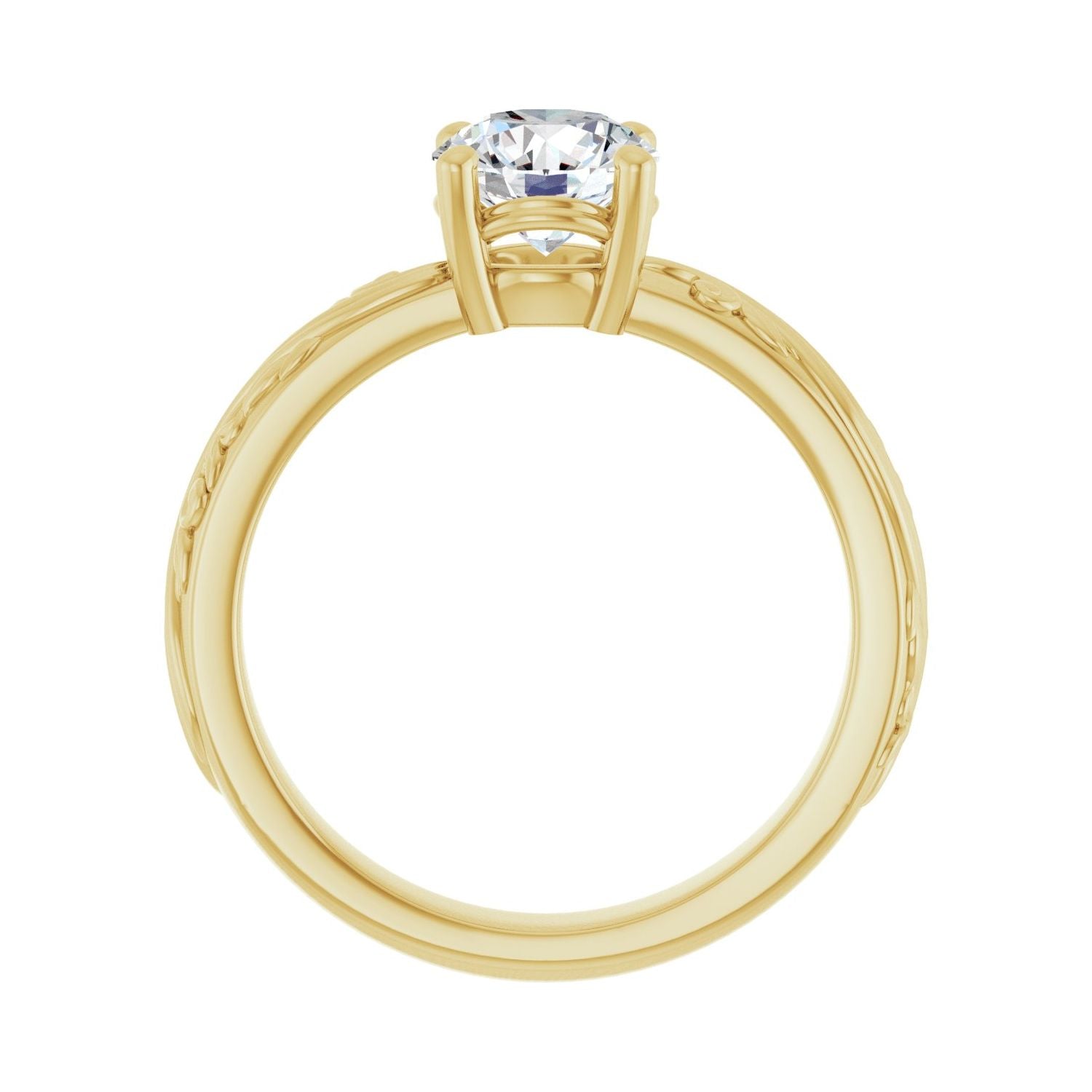 Incanto — Round center, yellow gold