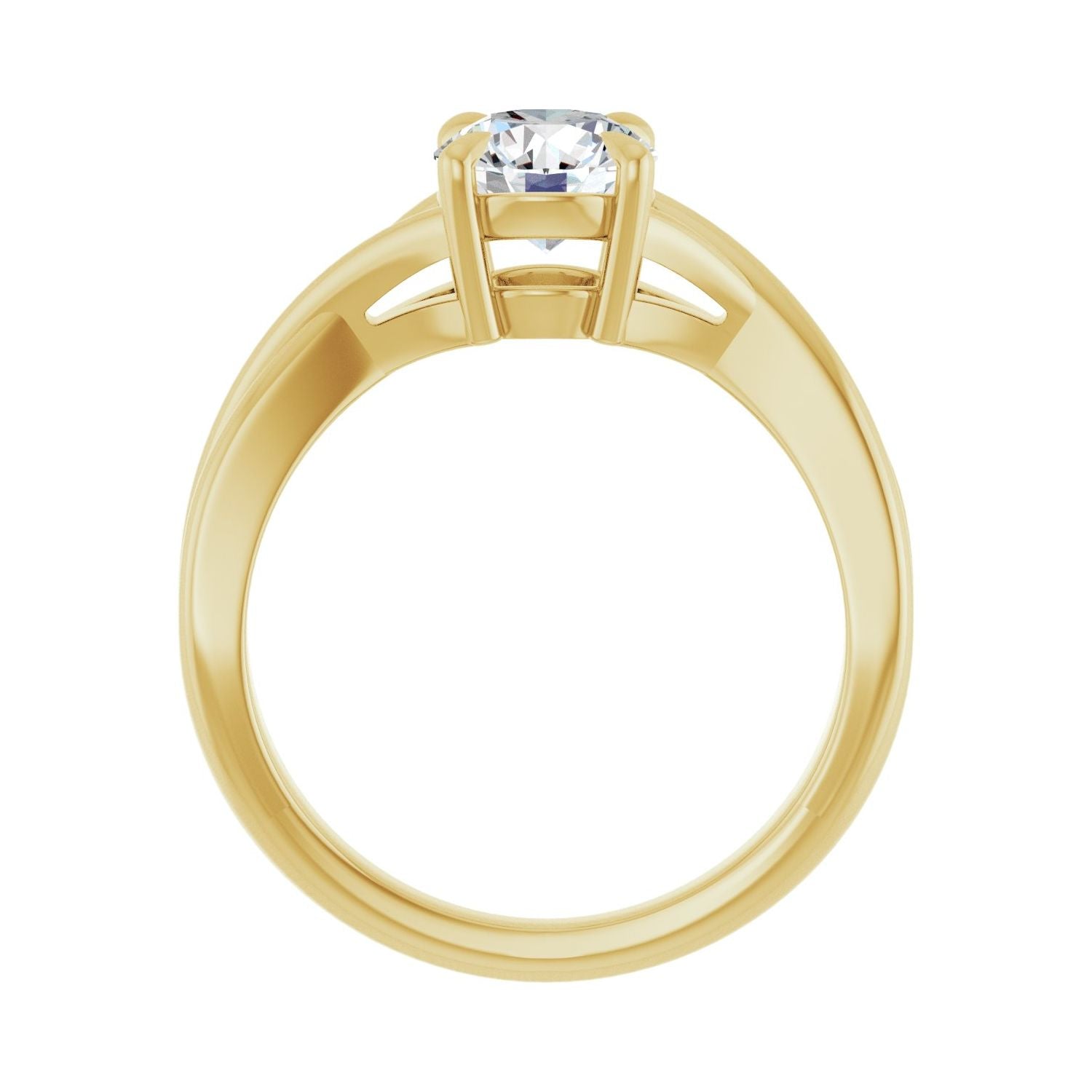 Fiaba — Round center, yellow gold