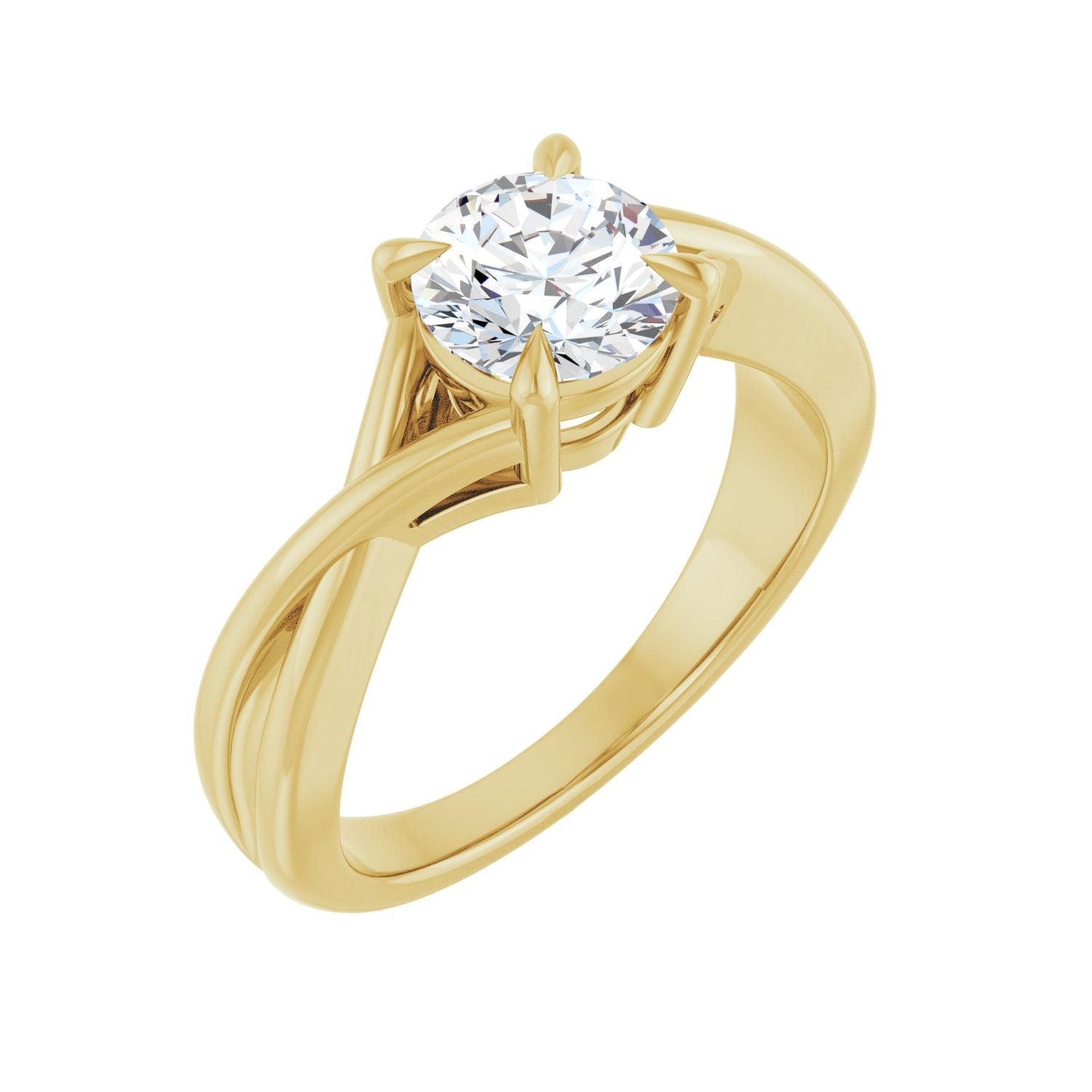 Fiaba — Round center, yellow gold