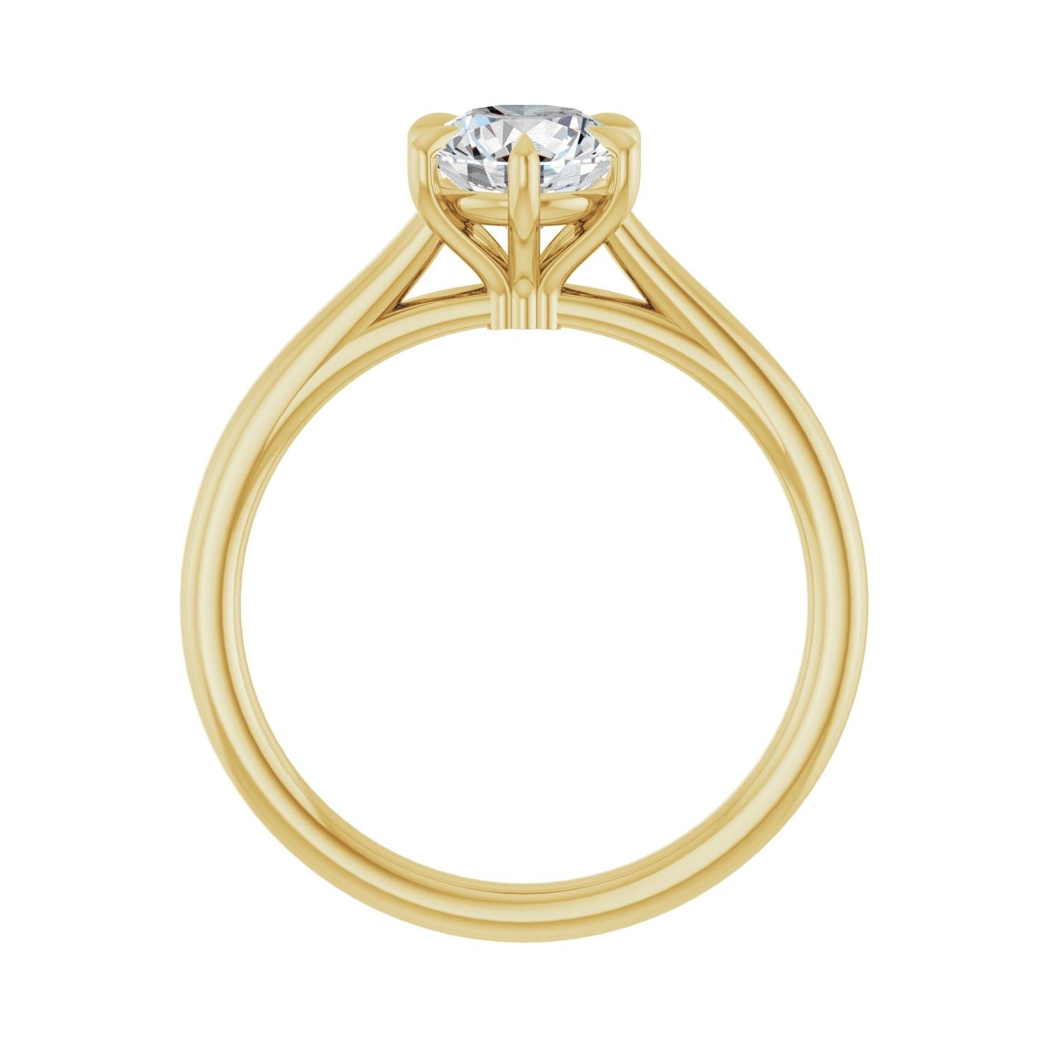 Antares — Round center, yellow gold