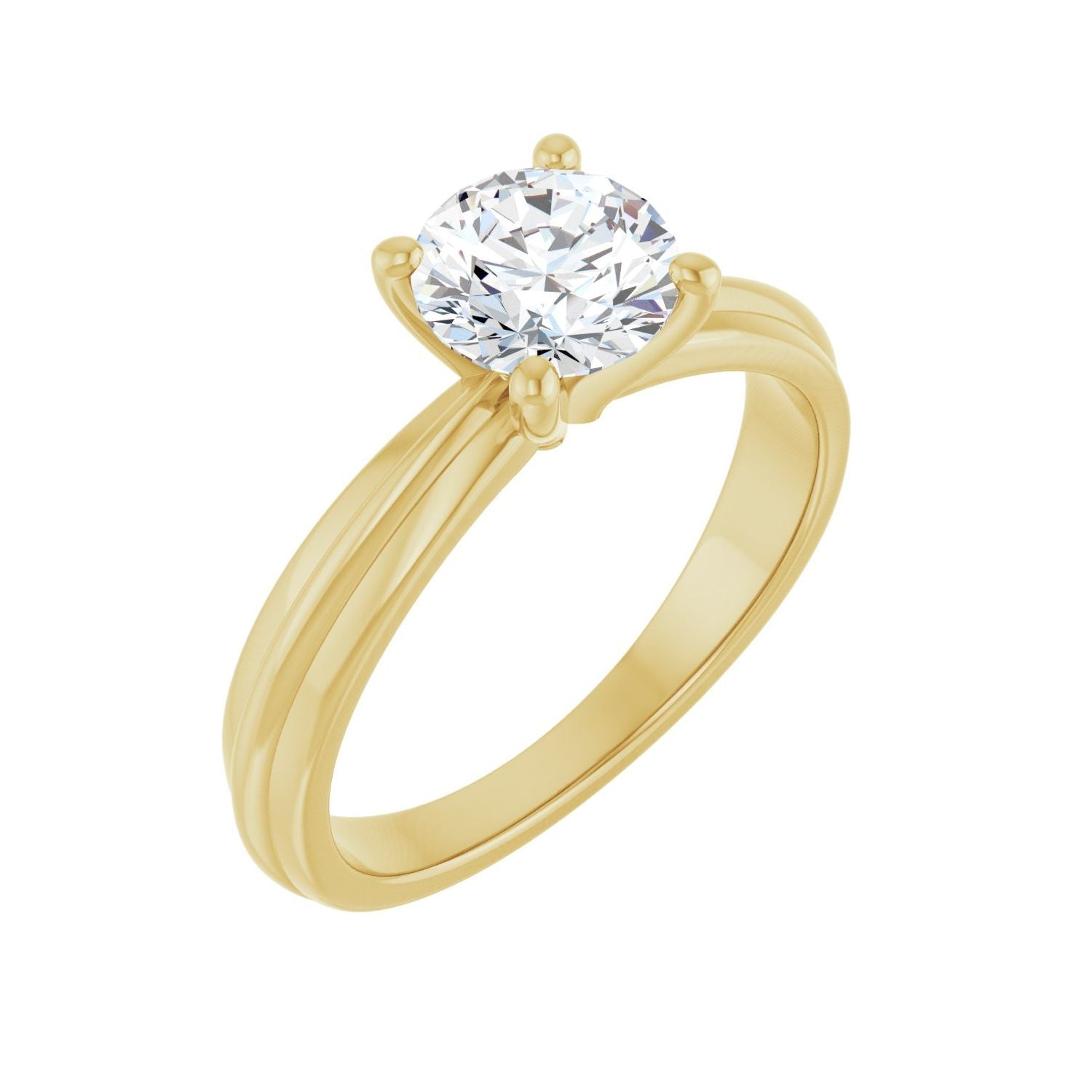 Favola — Round center, yellow gold