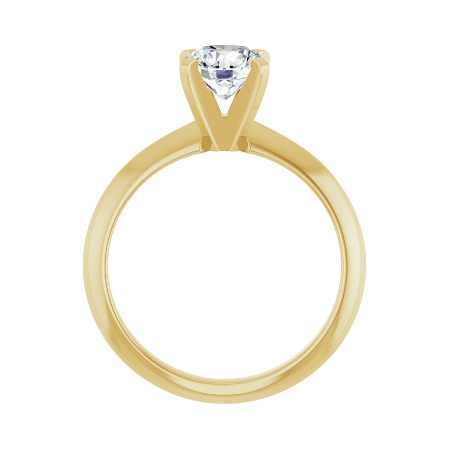 Allegro — Round center, yellow gold