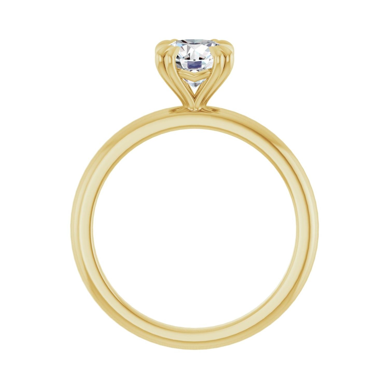 Brezza — Round center, yellow gold