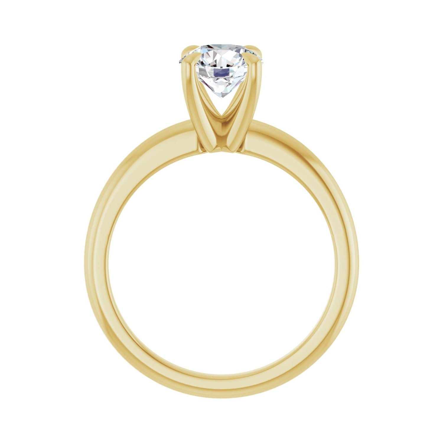 Toledo — Round center, yellow gold