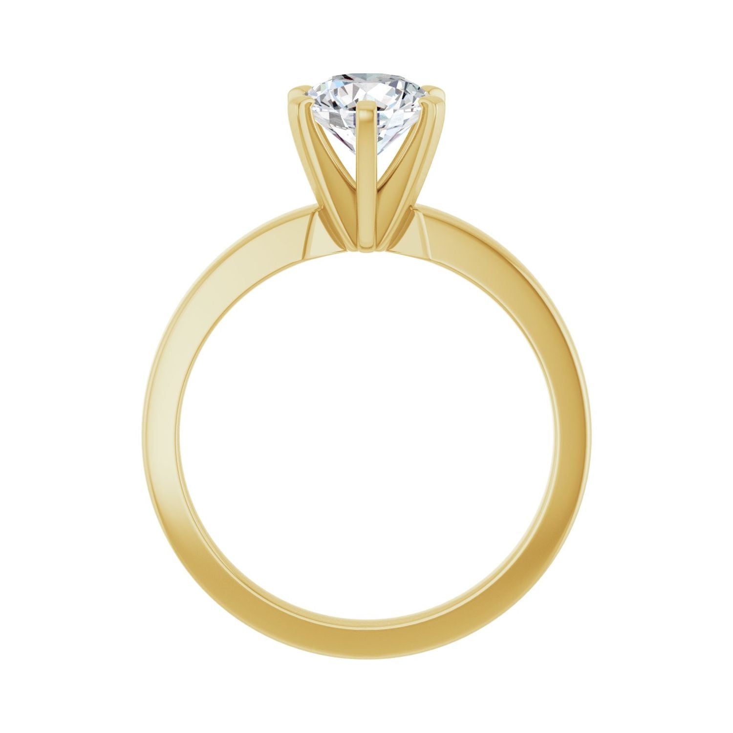 Daylight — Round center, yellow gold
