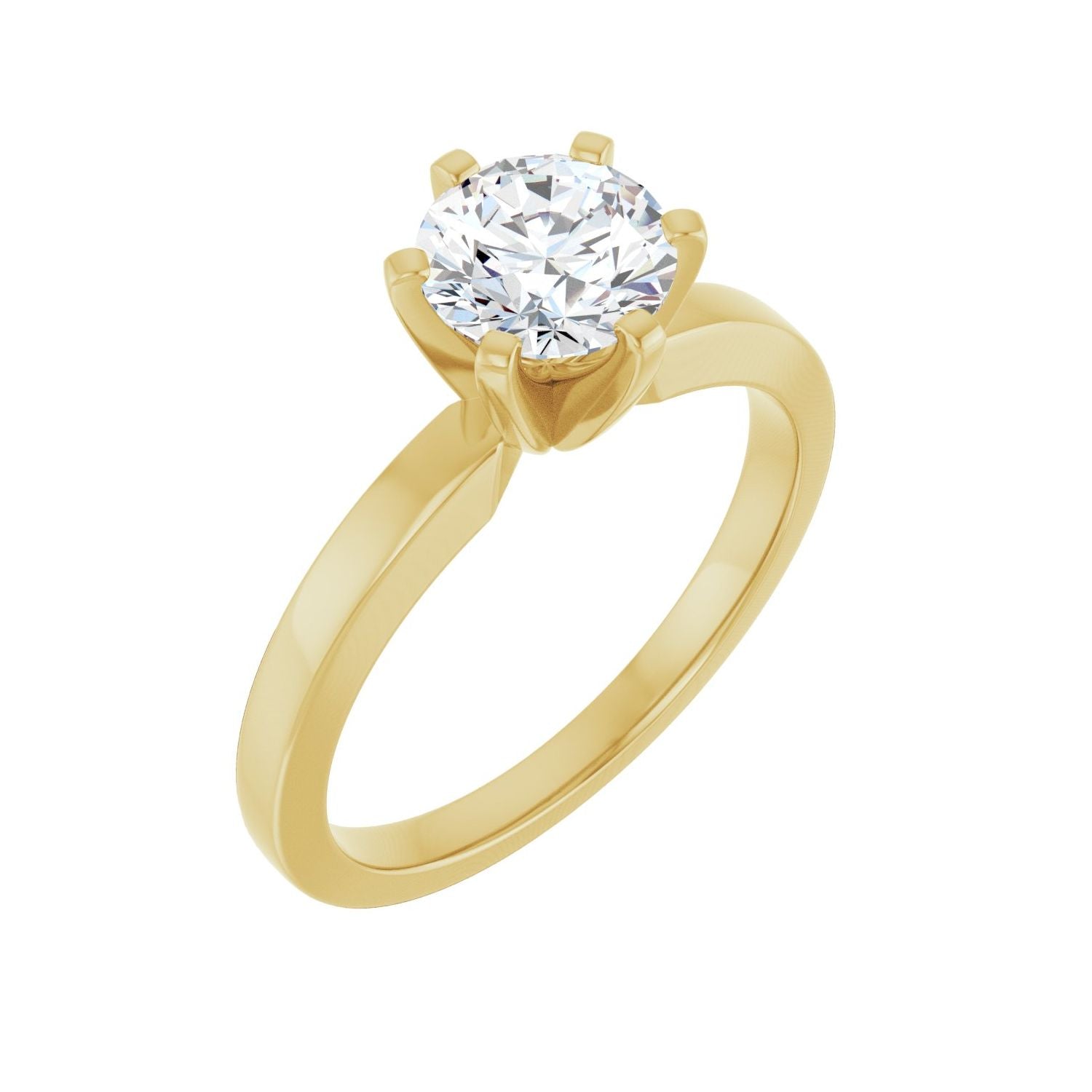 Daylight — Round center, yellow gold