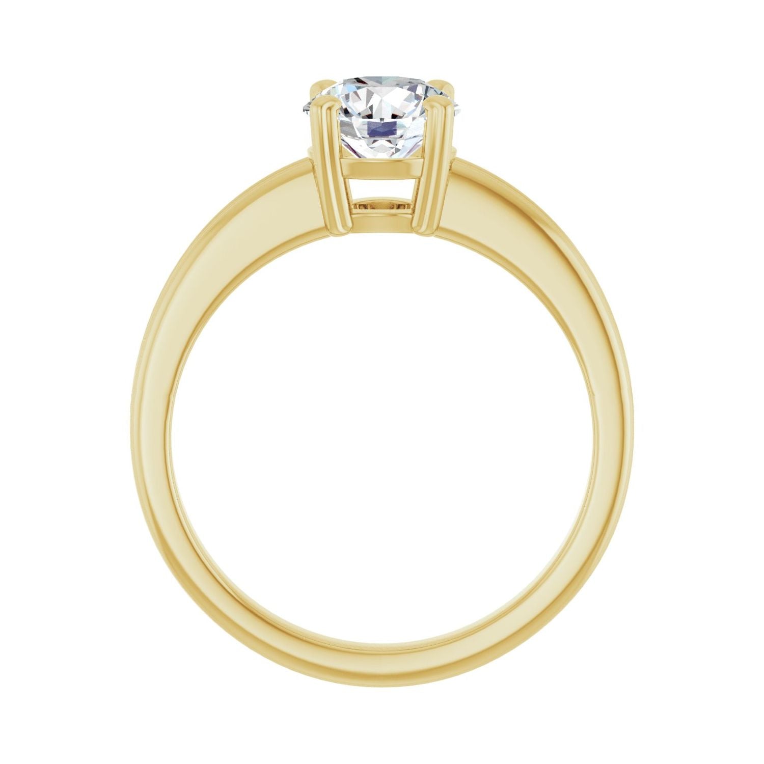 Vivace — Round center, yellow gold