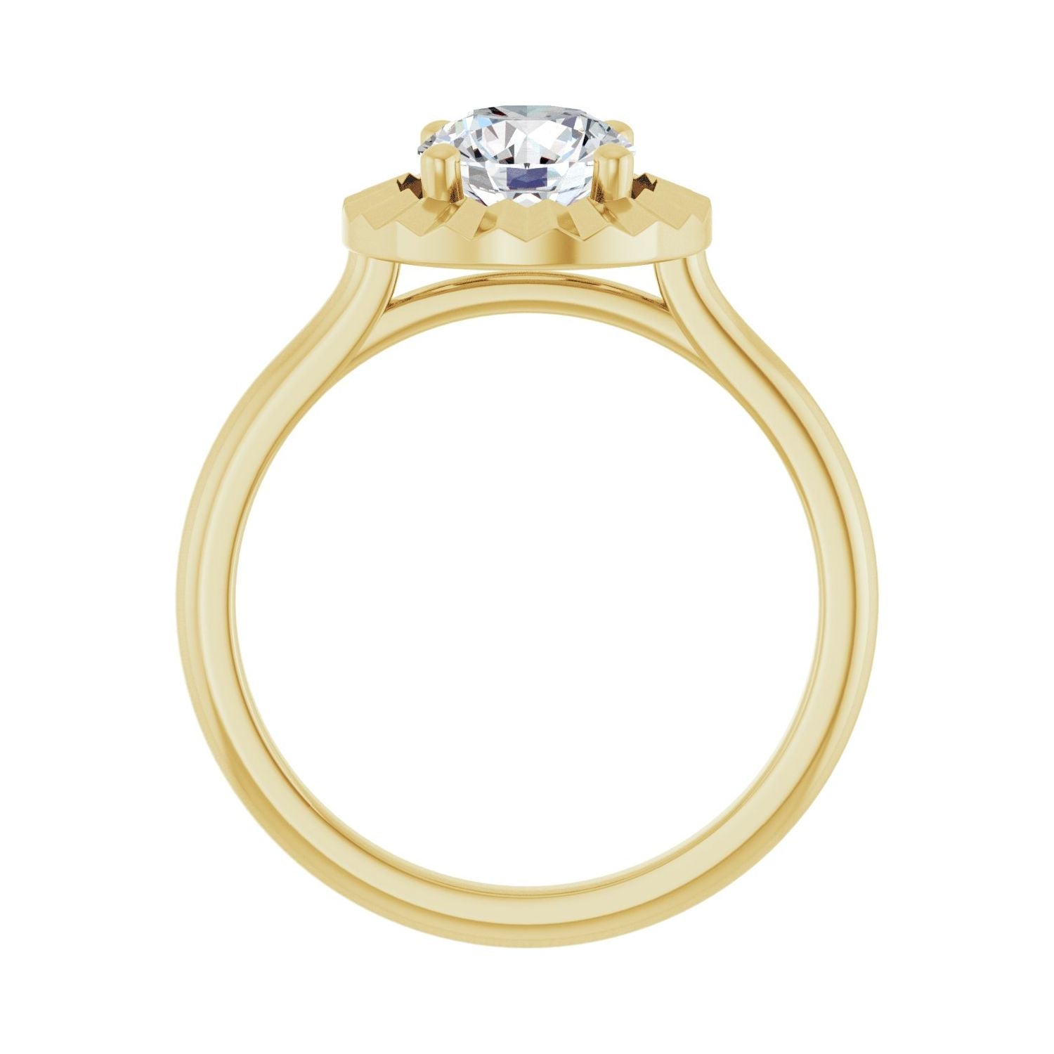 Legato — Round center, yellow gold