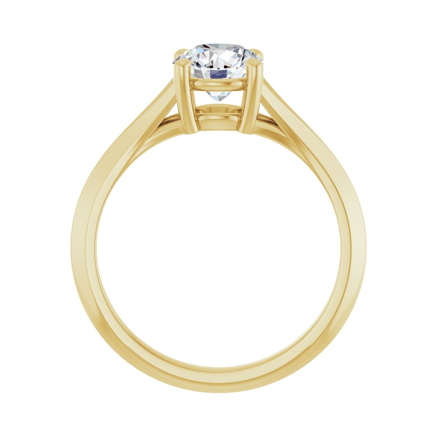 Etincelle — Round center, yellow gold